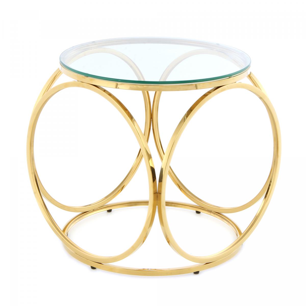 Table basse fait main en acier inoxydable ERU