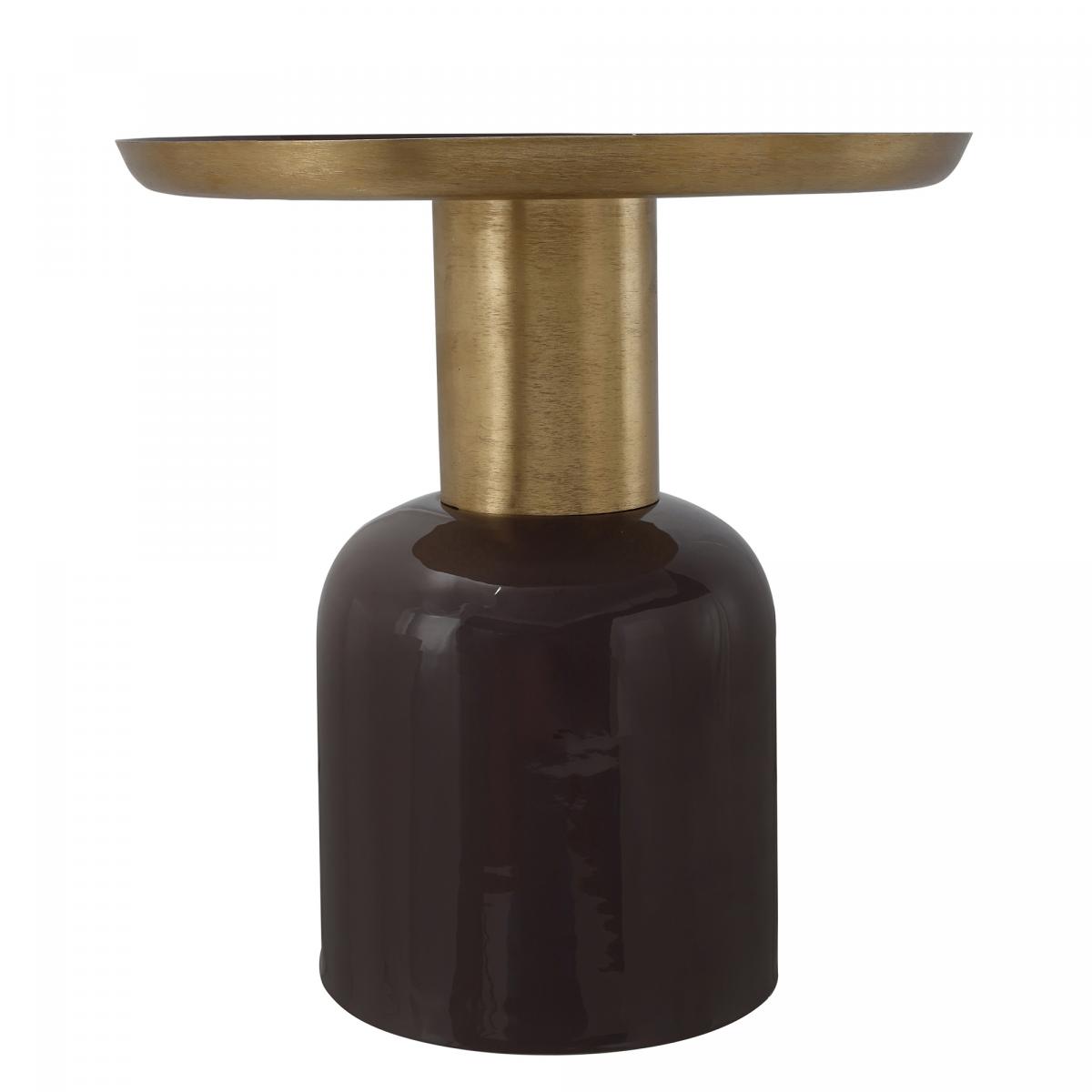 Table basse fait main en fer motif rétro-vintage EYA