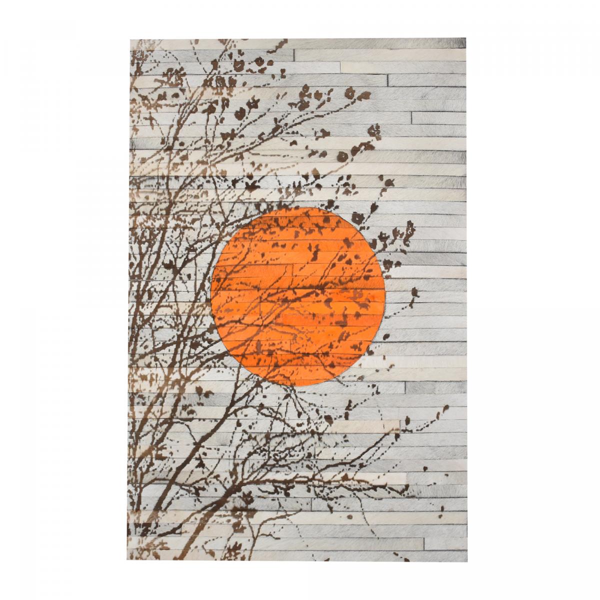 Tableau fait à la main en peau de vache SUNRAY