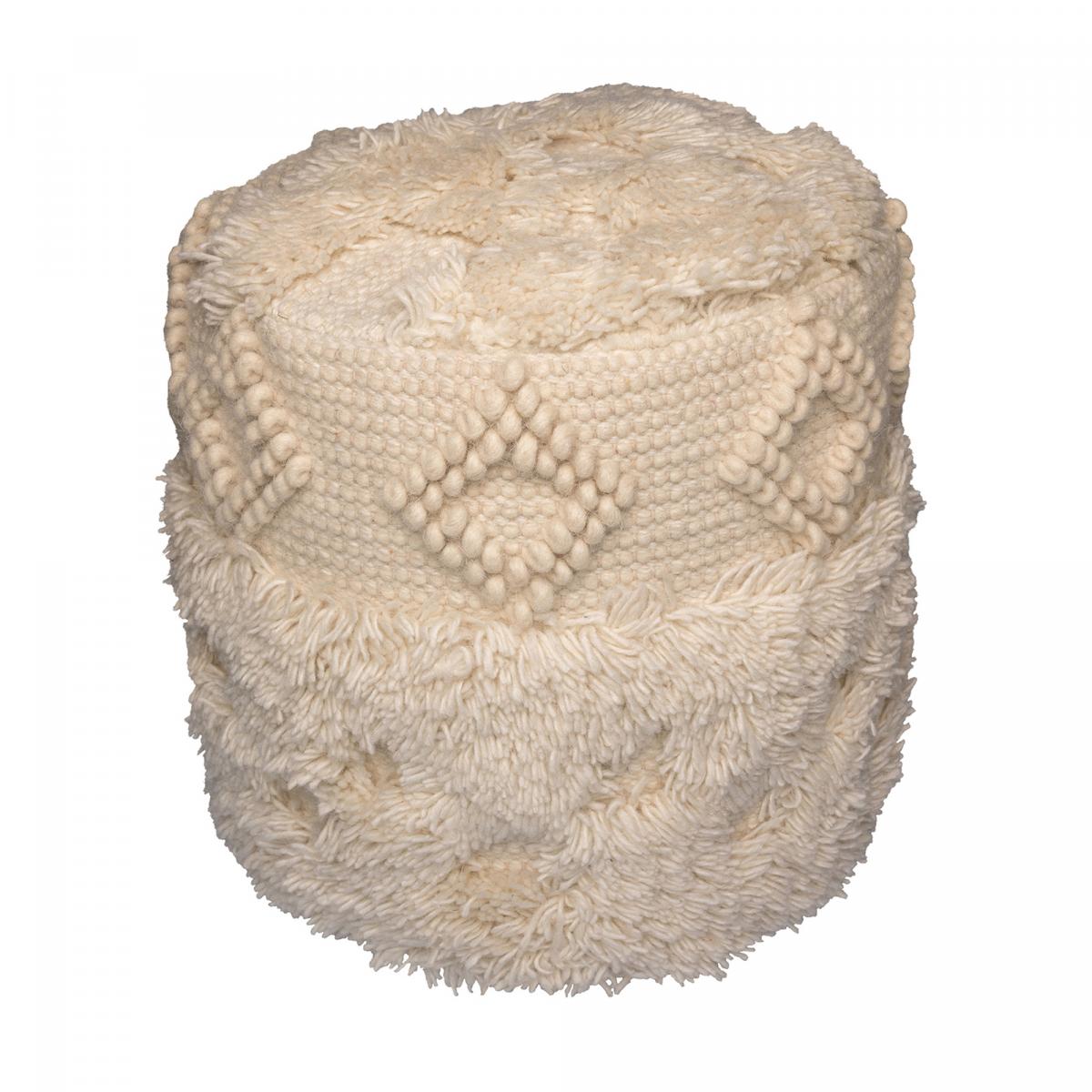 Tabouret semi artisanal en laine ZAKi — Beyit