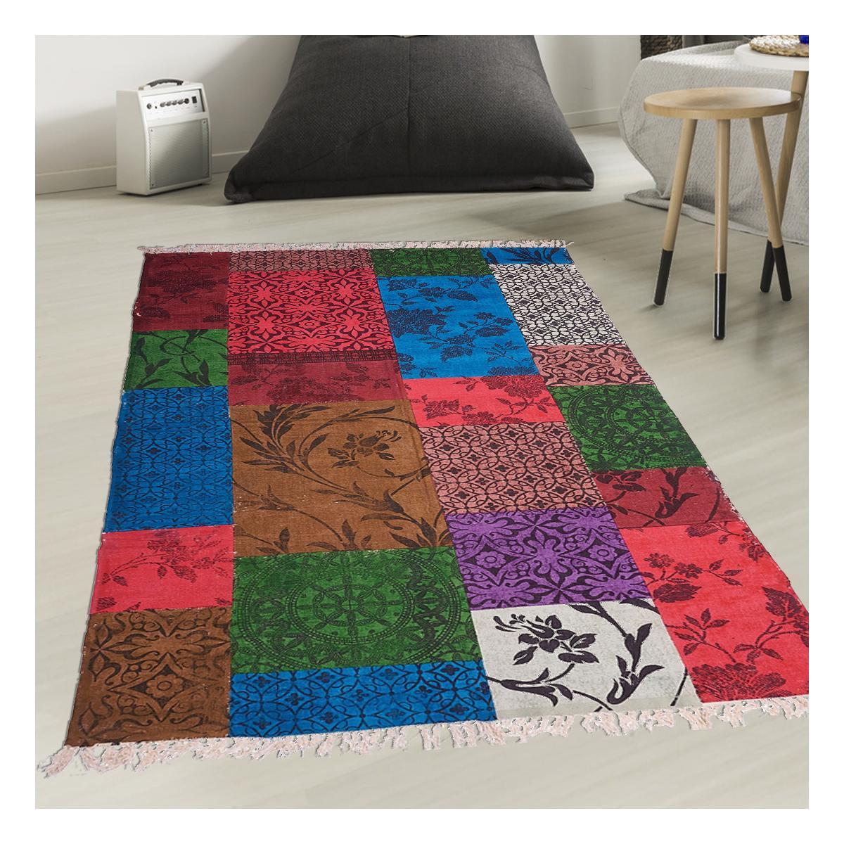 tapis kilim fait main en coton — vue 3