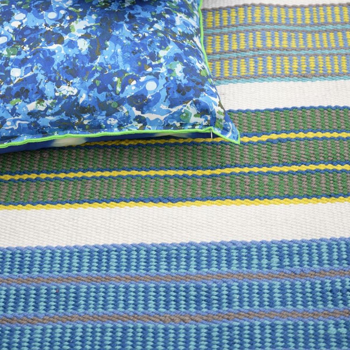 Tapis extérieur kilim fait main MAHAKAM — vue 4