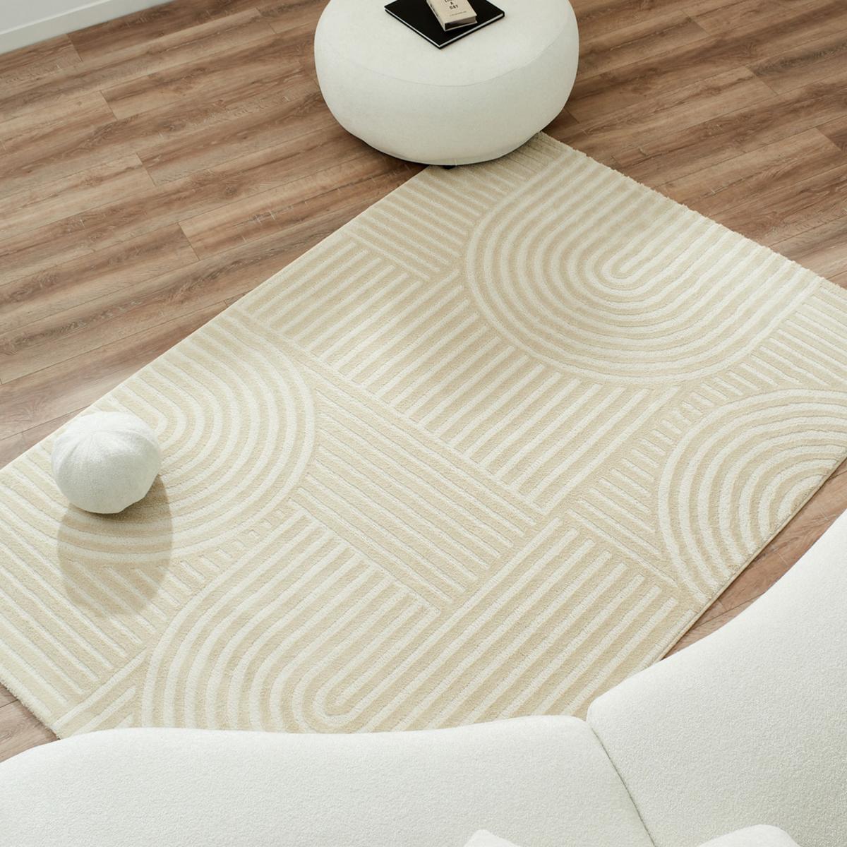 Tapis chambre tissé motif géométrique CERABI — vue 3