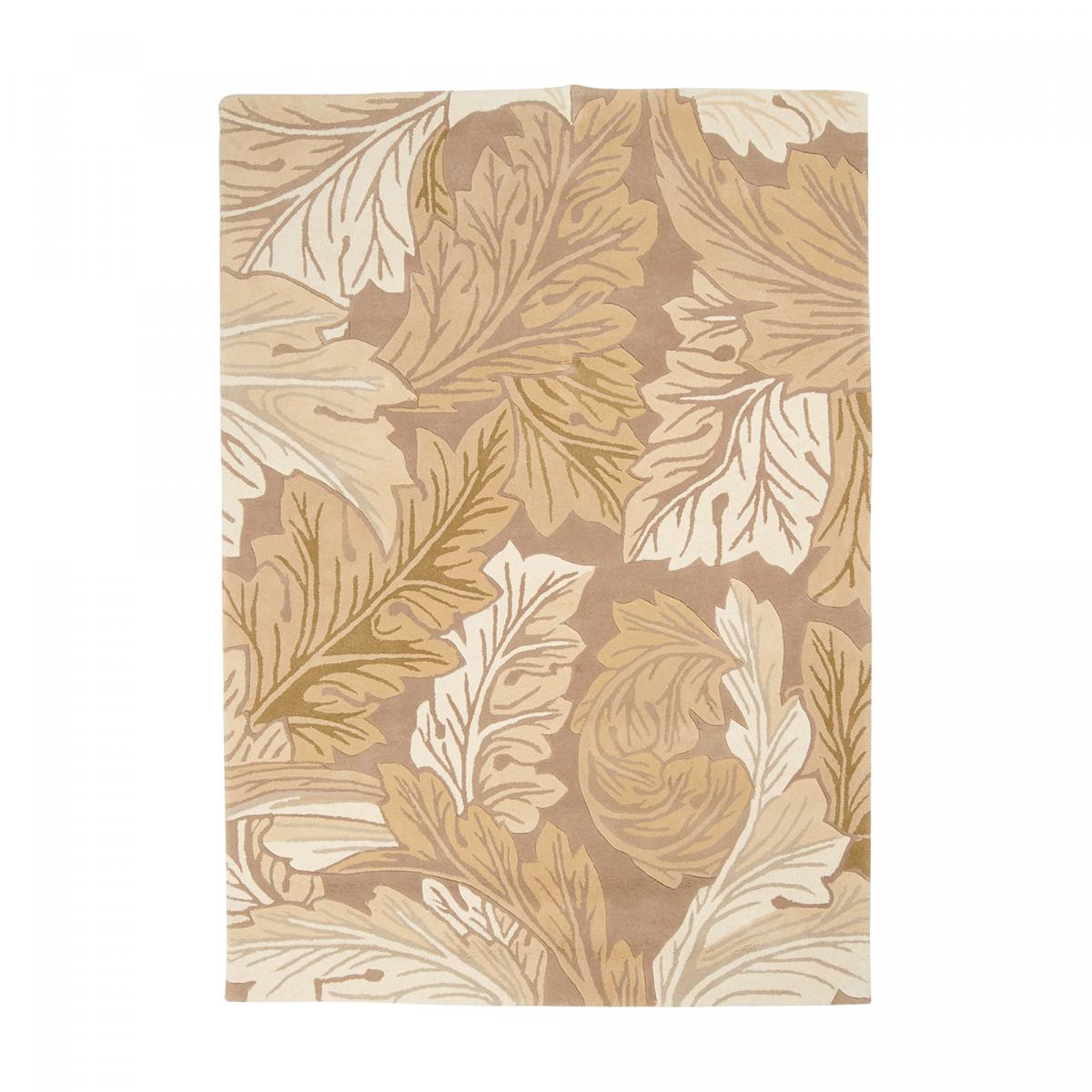 Tapis salon et chambre fait main en laine motif floral ACANTHUS