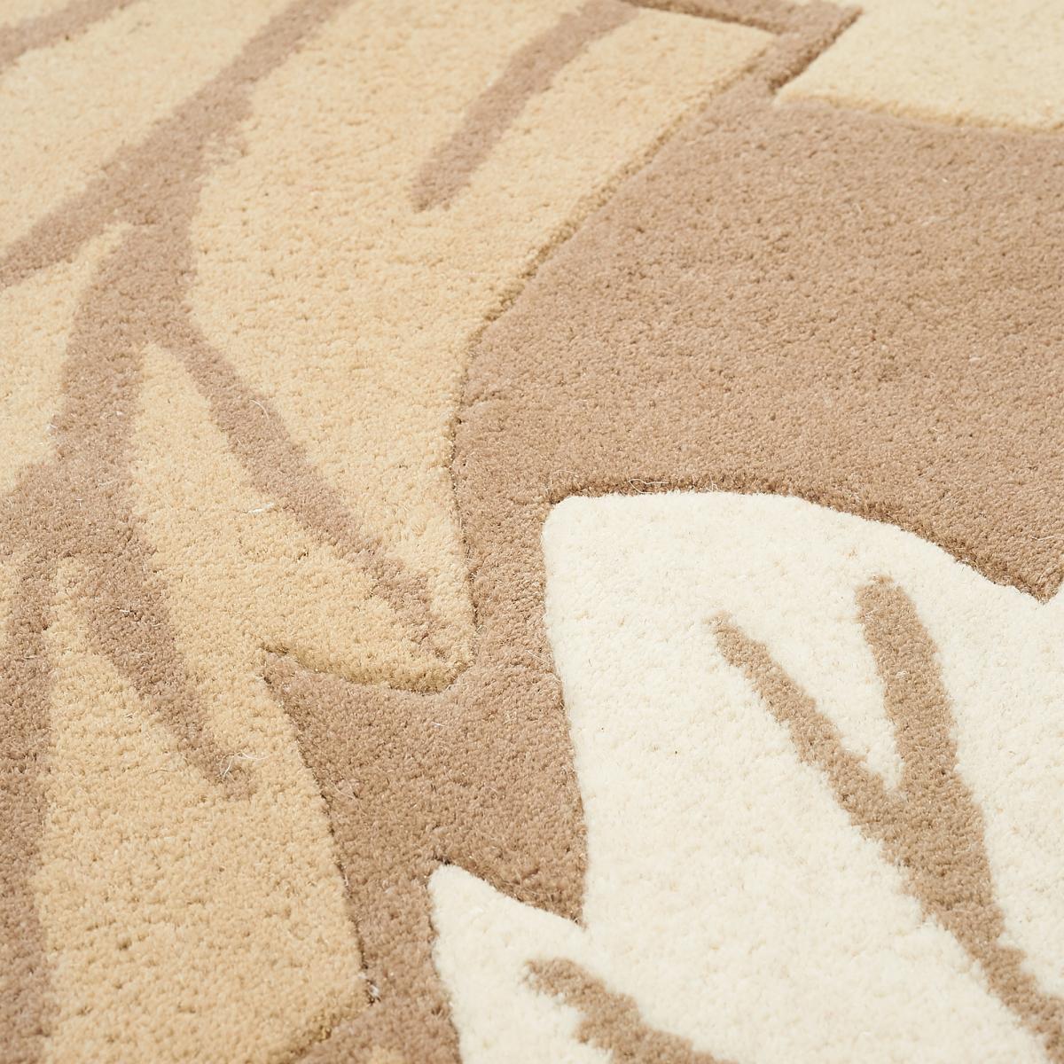 Tapis salon et chambre fait main en laine motif floral ACANTHUS — vue 5