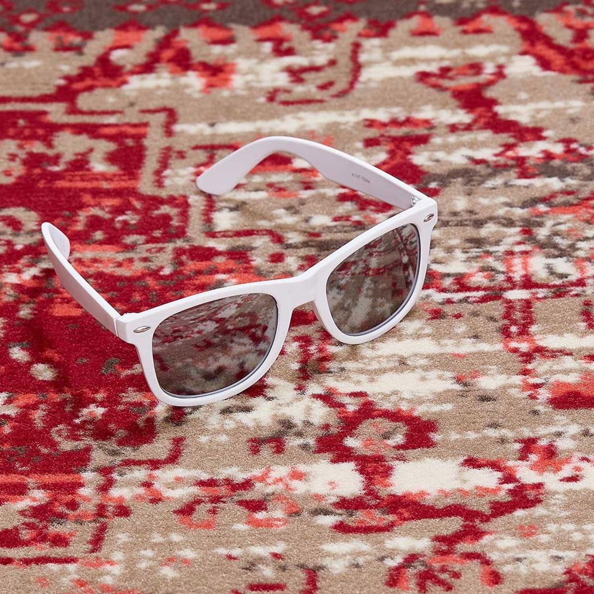 Tapis salon et chambre tissé motif ethnique LYN1 PATWORK — vue 4