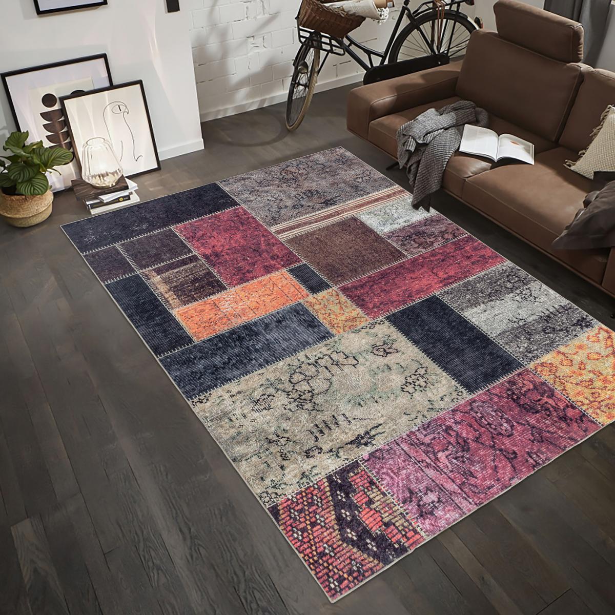 Tapis salon et chambre tissé motif oriental AKIOK — vue 3