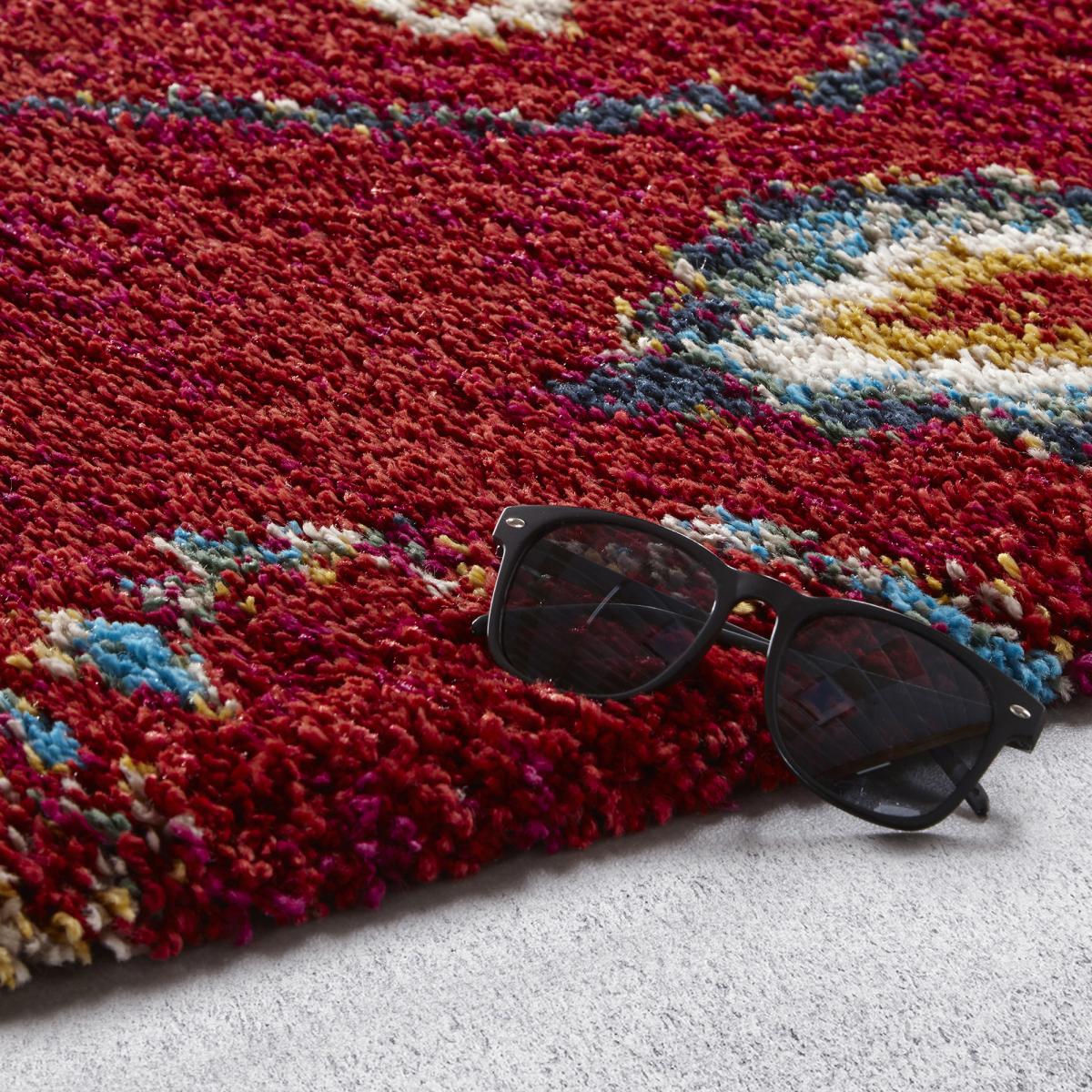 Tapis shaggy tissé motif berbère AMORE 4 — vue 4