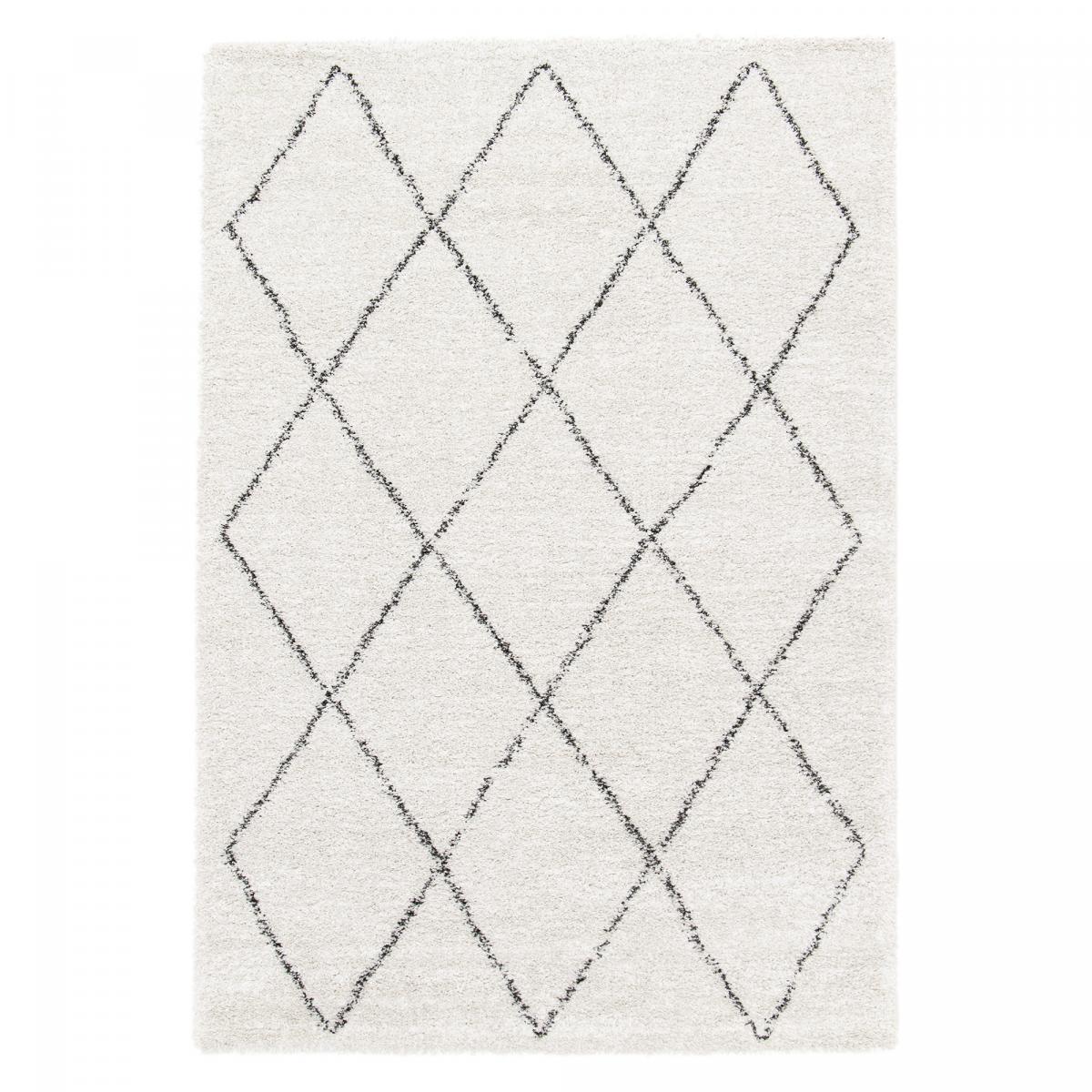 Tapis shaggy tissé motif abstrait AMORE 7