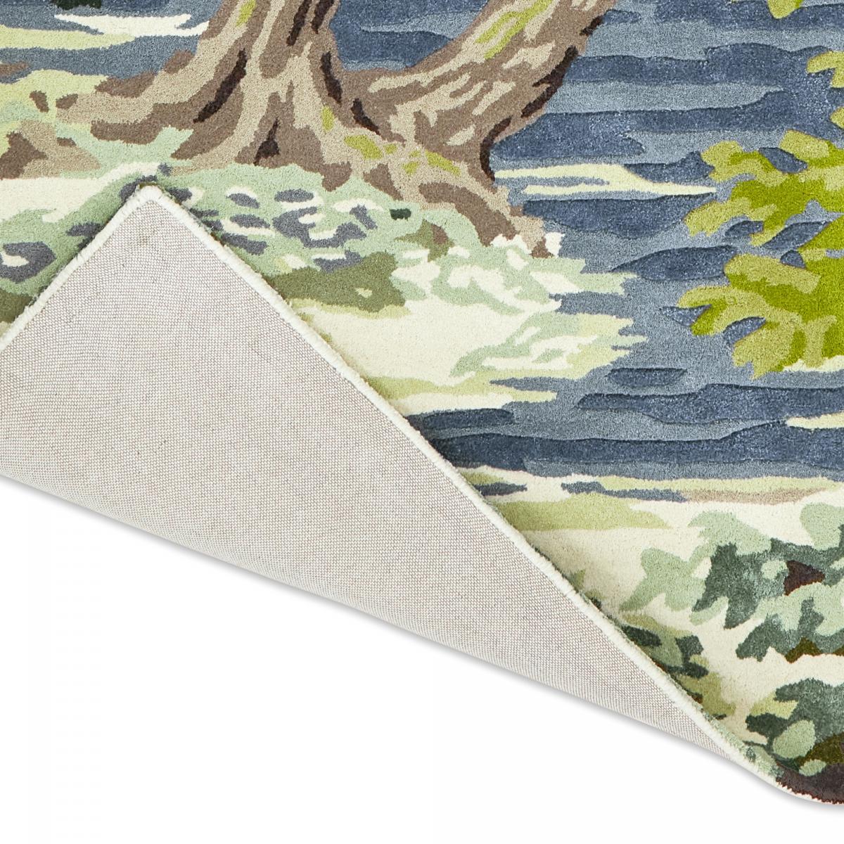 Tapis salon et chambre fait main en laine motif floral CANOPY — vue 5