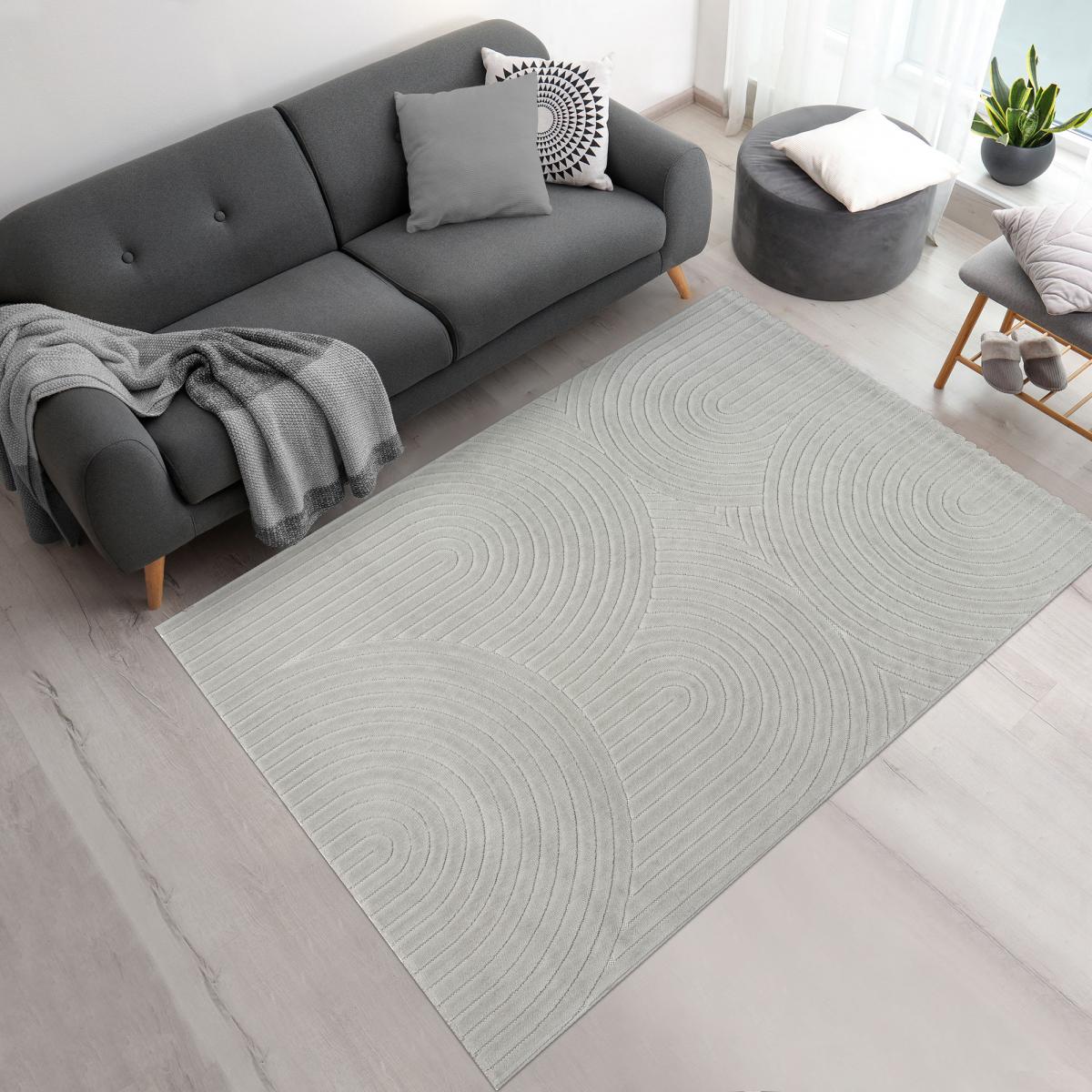 Tapis intérieur extérieur en relief ton sur ton LYN14 ARC6EL — vue 3