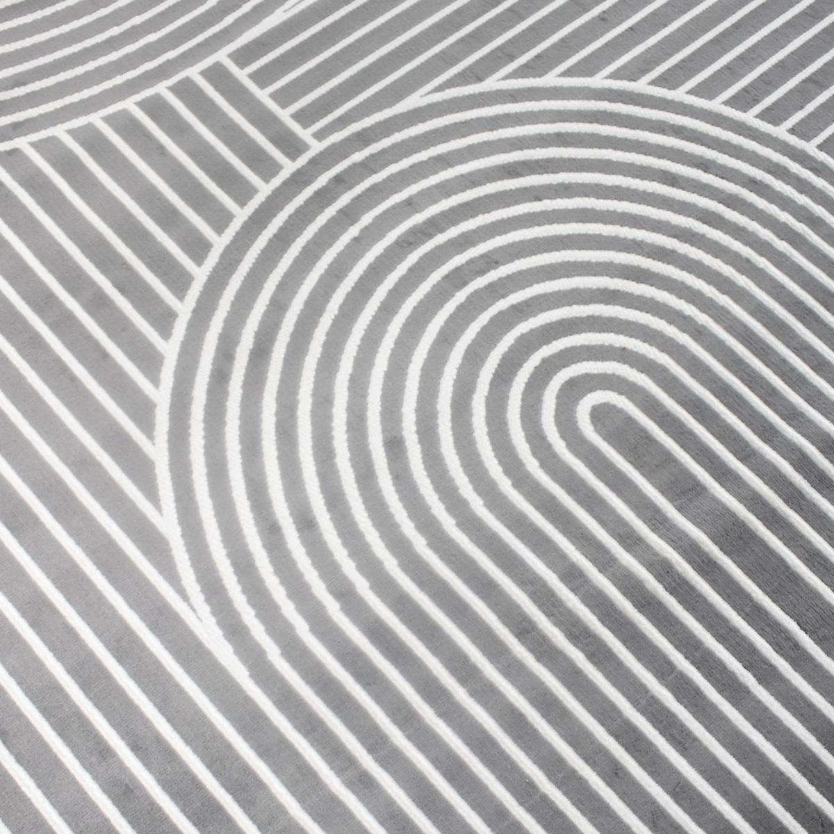 Tapis salon et chambre tissé motif géométrique LYN49 ARCRIL — vue 6