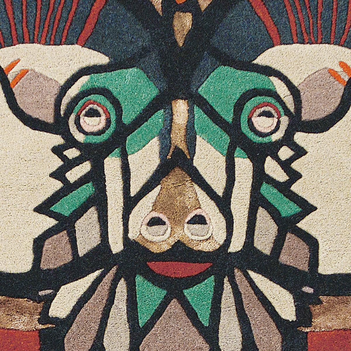 Tapis salon et chambre fait à la main en laine motif fresque ZODIAC — vue 4