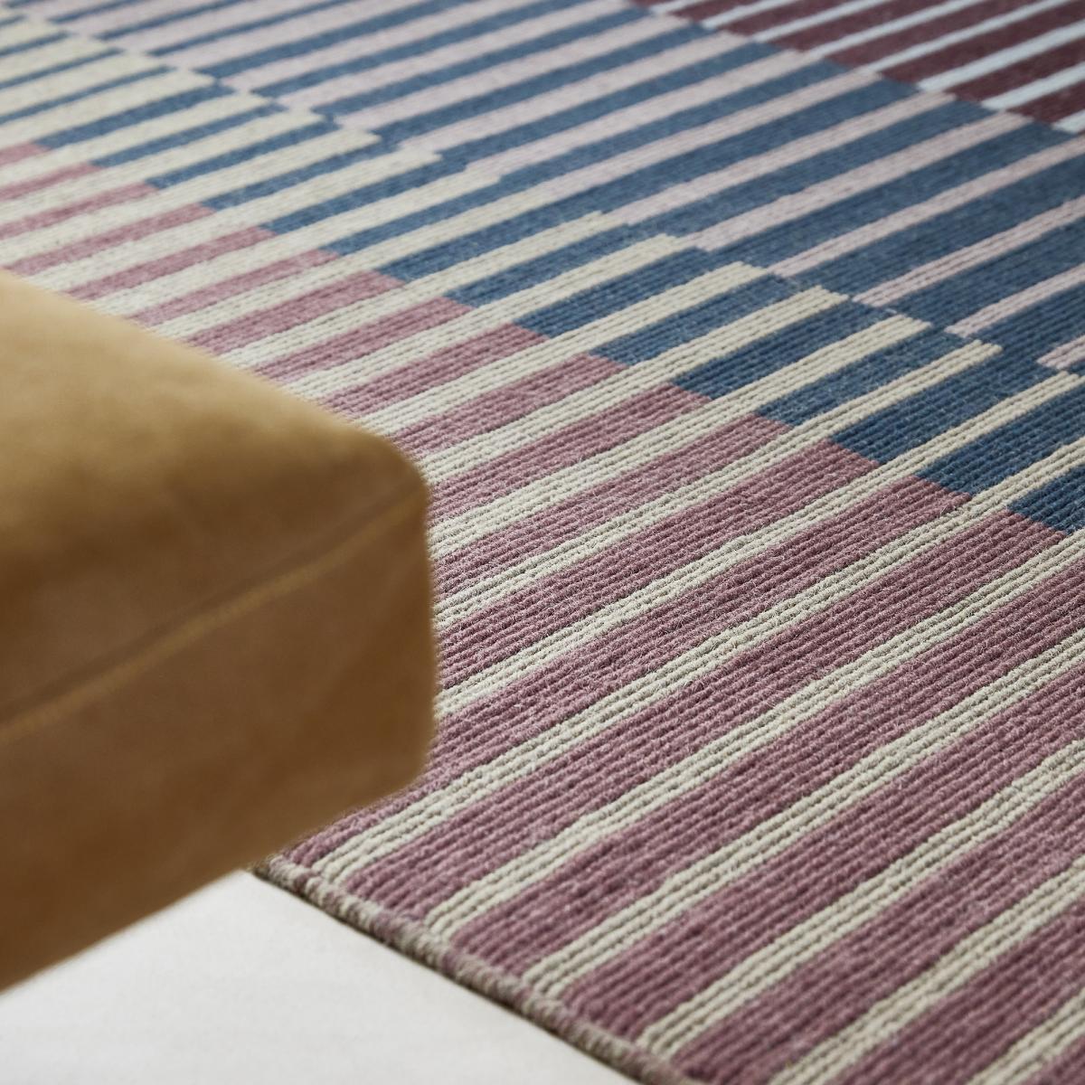 Tapis kilim ARTISAN A, fait main en laine motif géométrique — vue 3