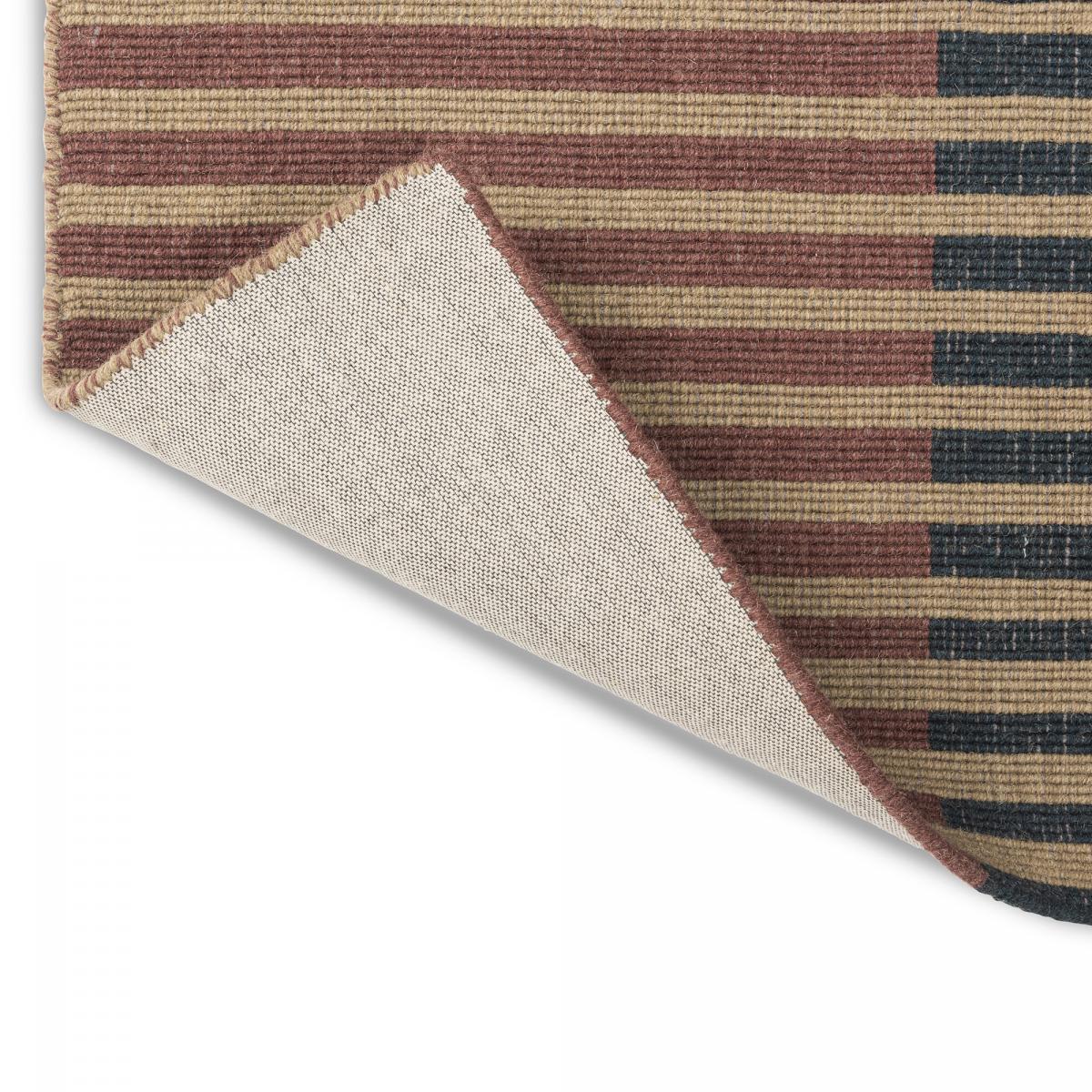 Tapis kilim ARTISAN A, fait main en laine motif géométrique — vue 5