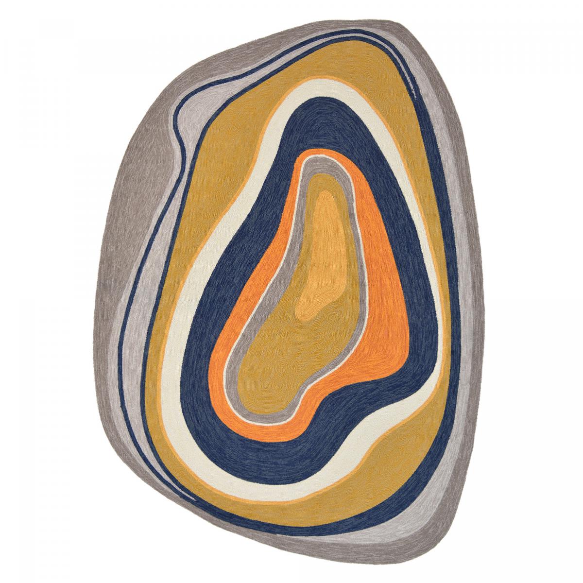 Tapis extérieur tissé kilim rectangle AURA