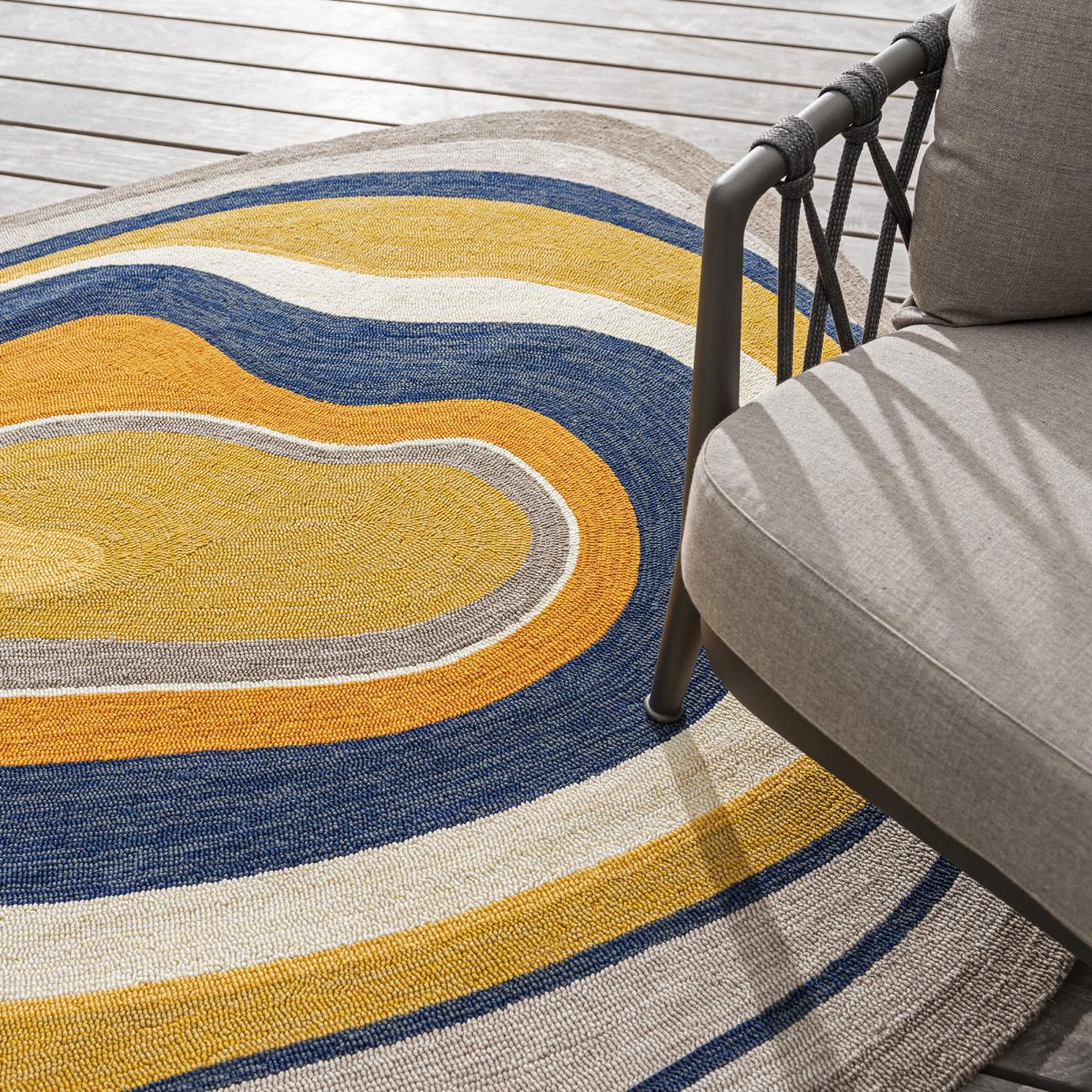 Tapis extérieur tissé kilim rectangle AURA — vue 4