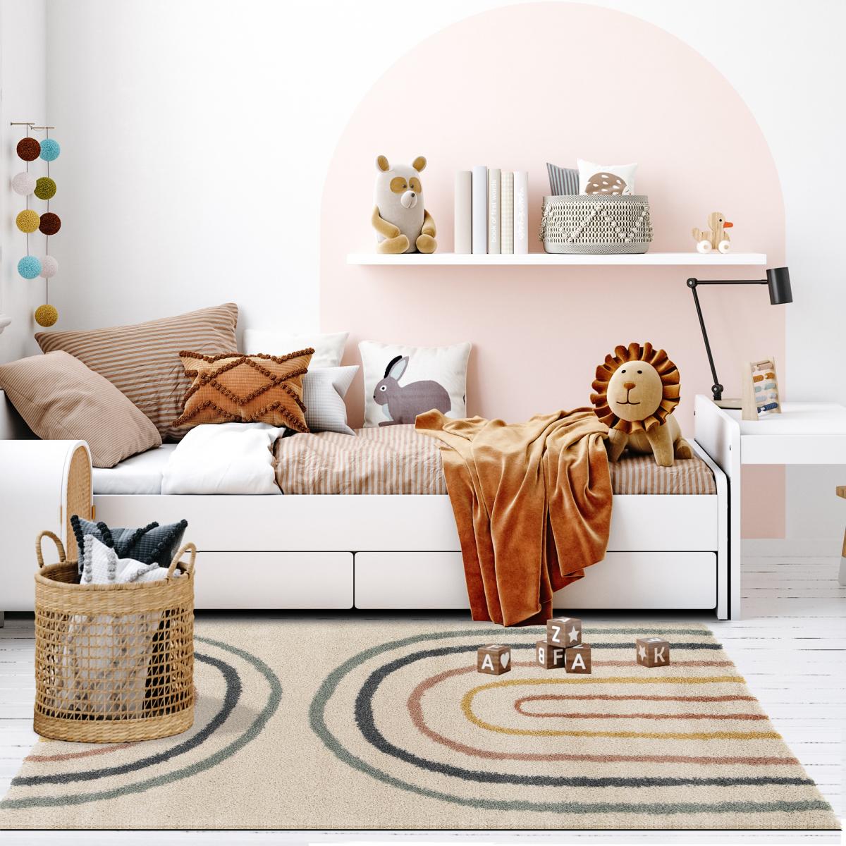 Tapis shaggy tissé motif géométrique AURORA 4 — vue 3