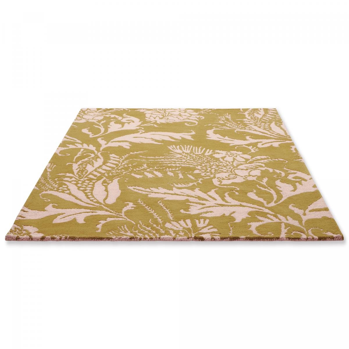 Tapis salon et chambre fait à la main en laine motif floral BAROQUE — vue 5