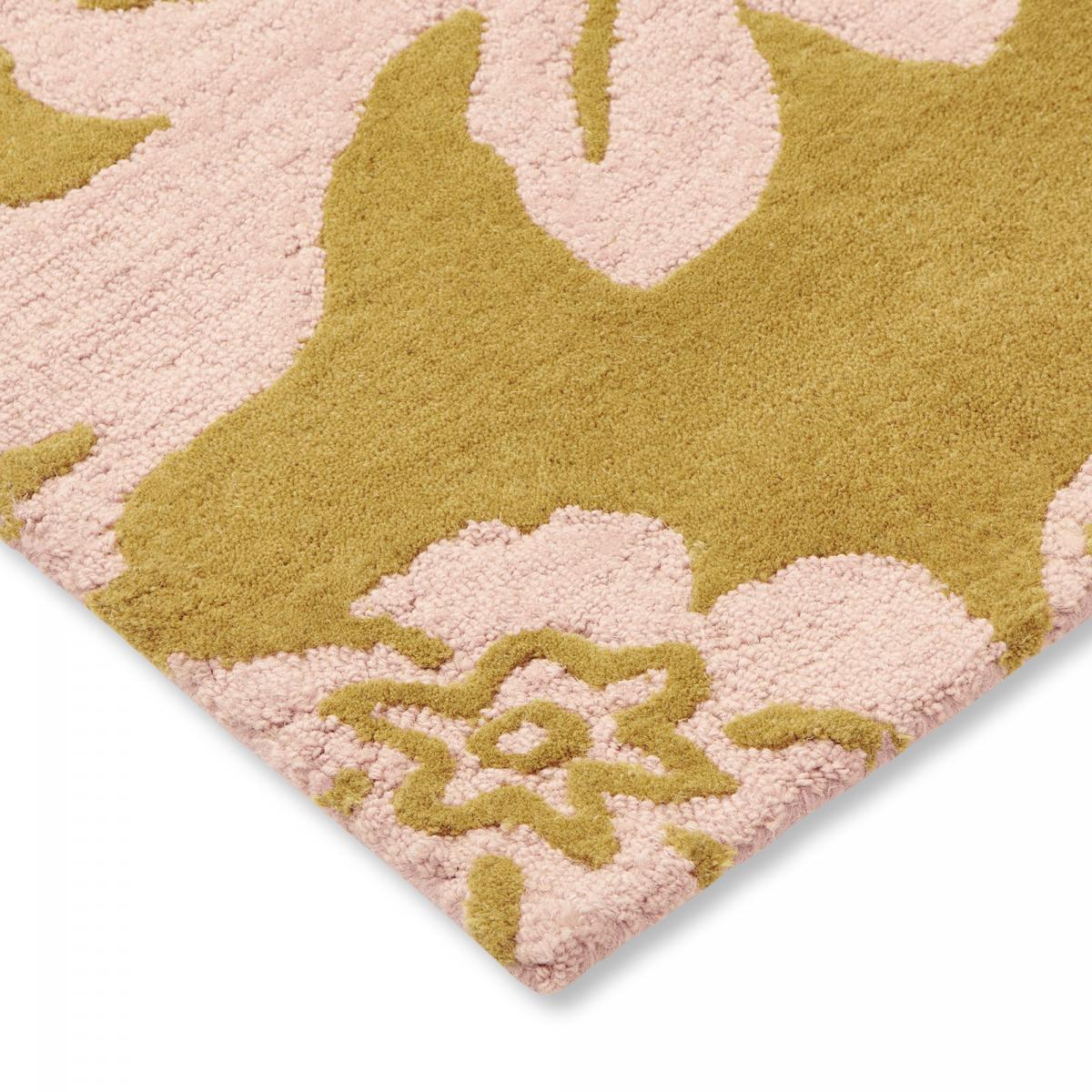 Tapis salon et chambre fait à la main en laine motif floral BAROQUE — vue 6