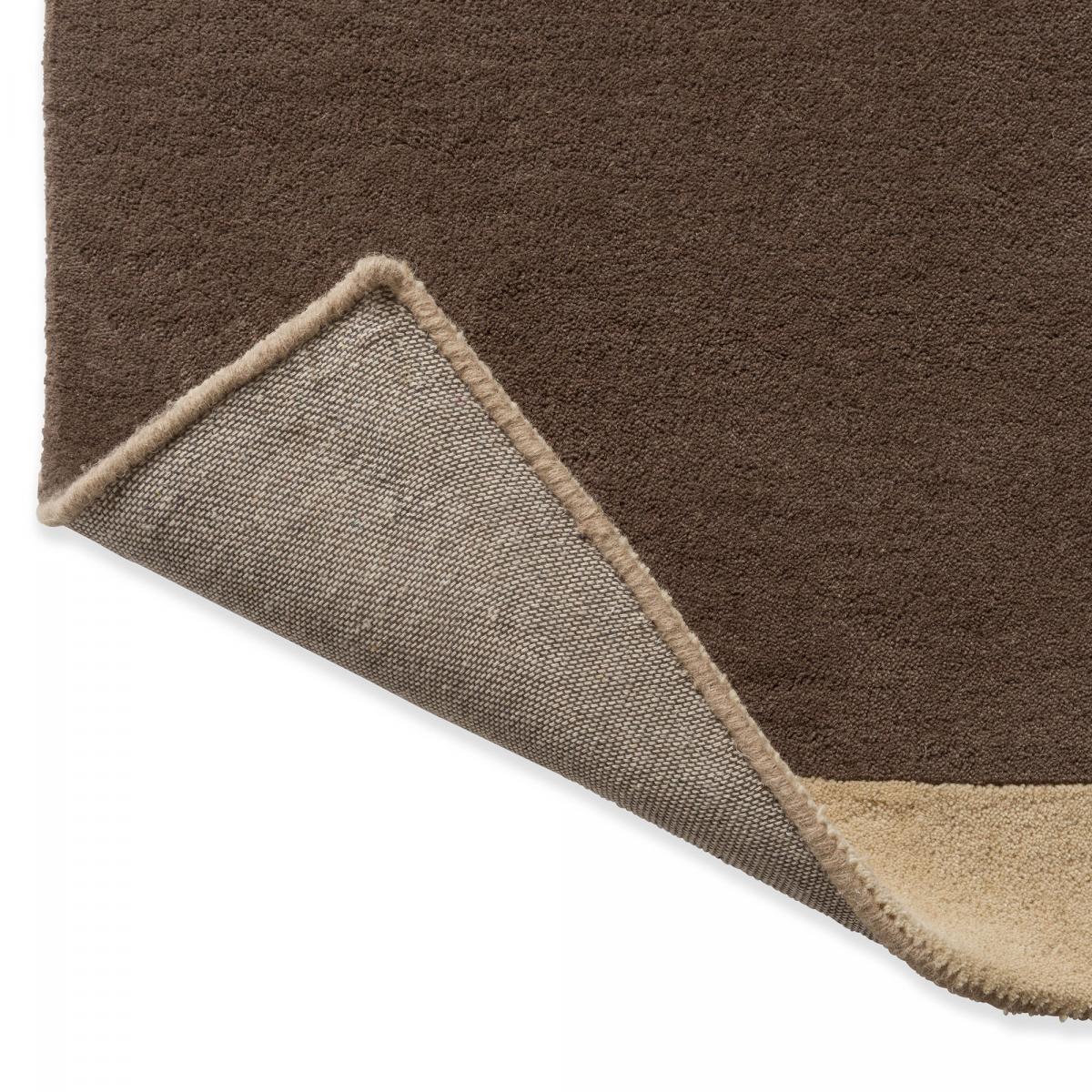 Tapis salon et chambre fait main en laine motif géométrique BASS — vue 5