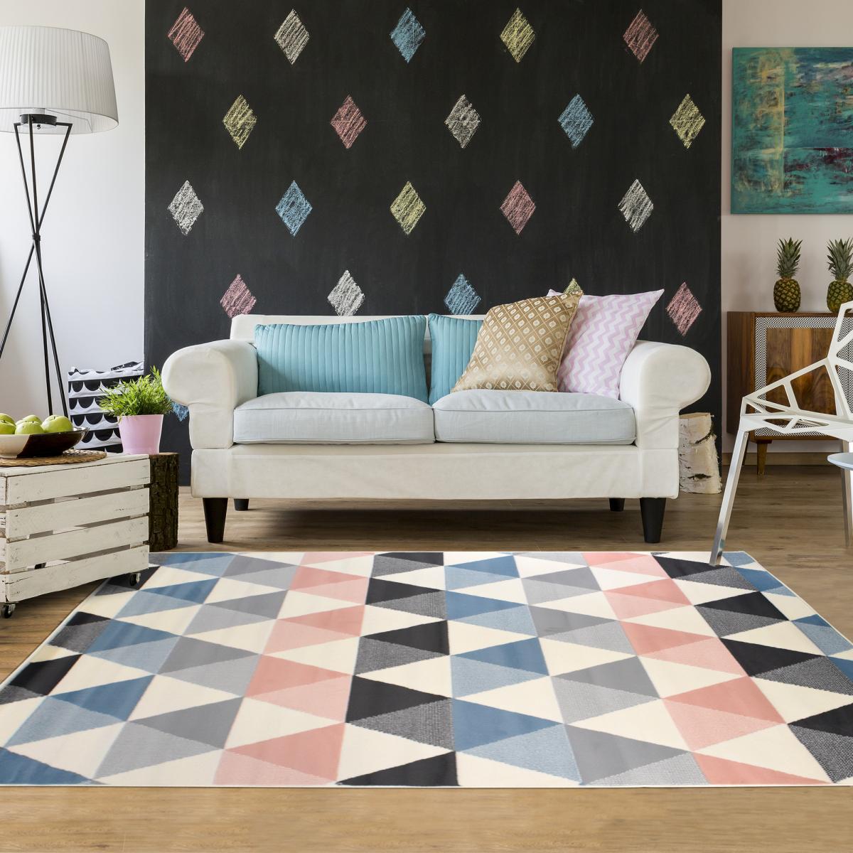 Tapis chambre tissé LYN49 PASTELIANGLE — vue 3