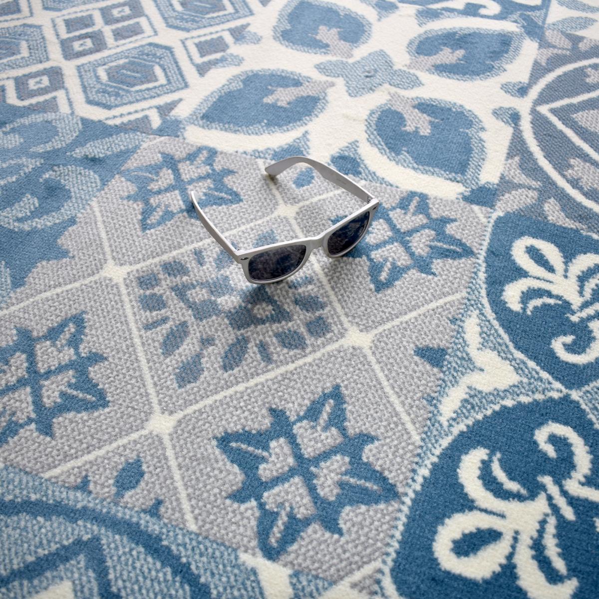 Tapis chambre tissé motif oriental LYN49 TCHIMETO — vue 6