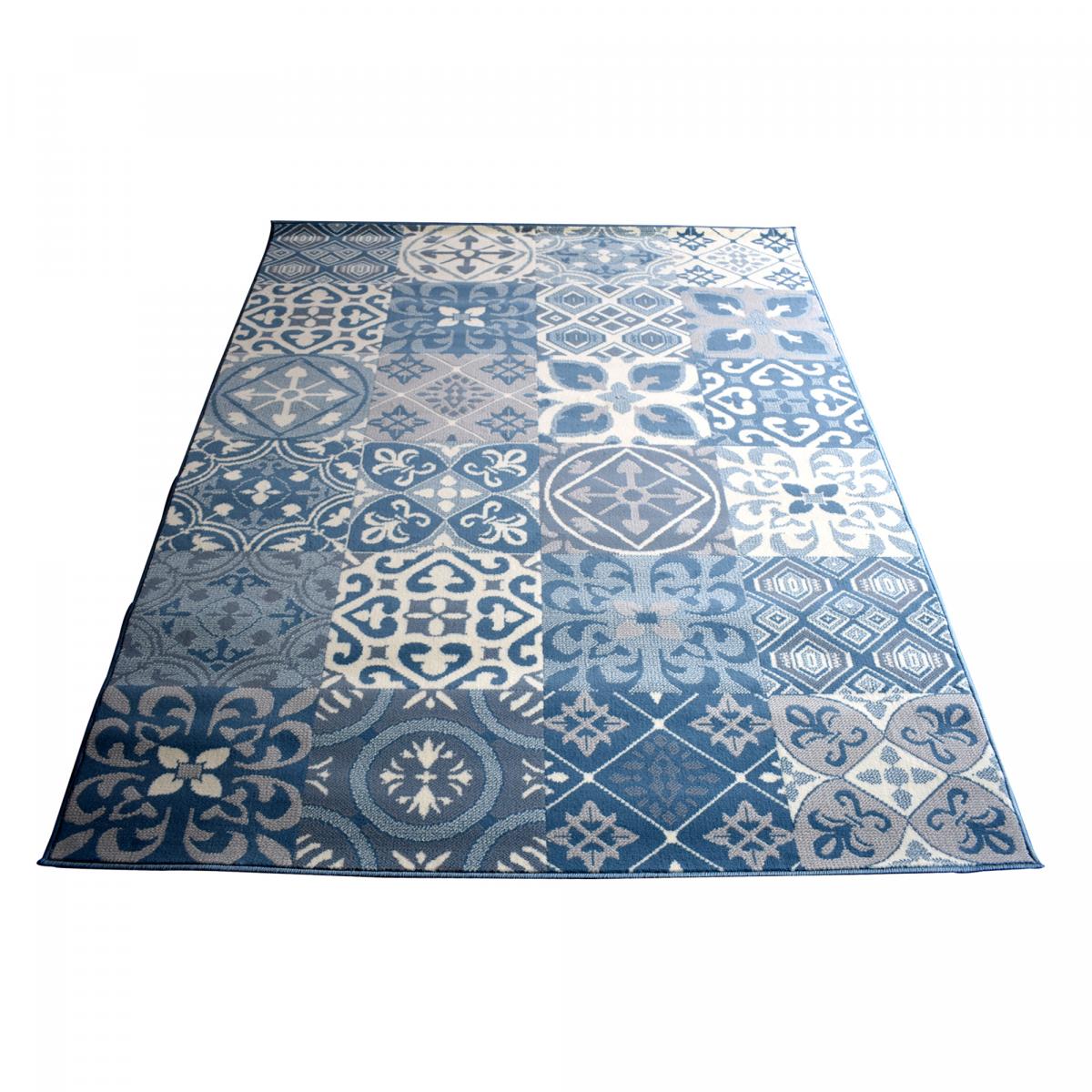 Tapis chambre tissé motif oriental LYN49 TCHIMETO — vue 5