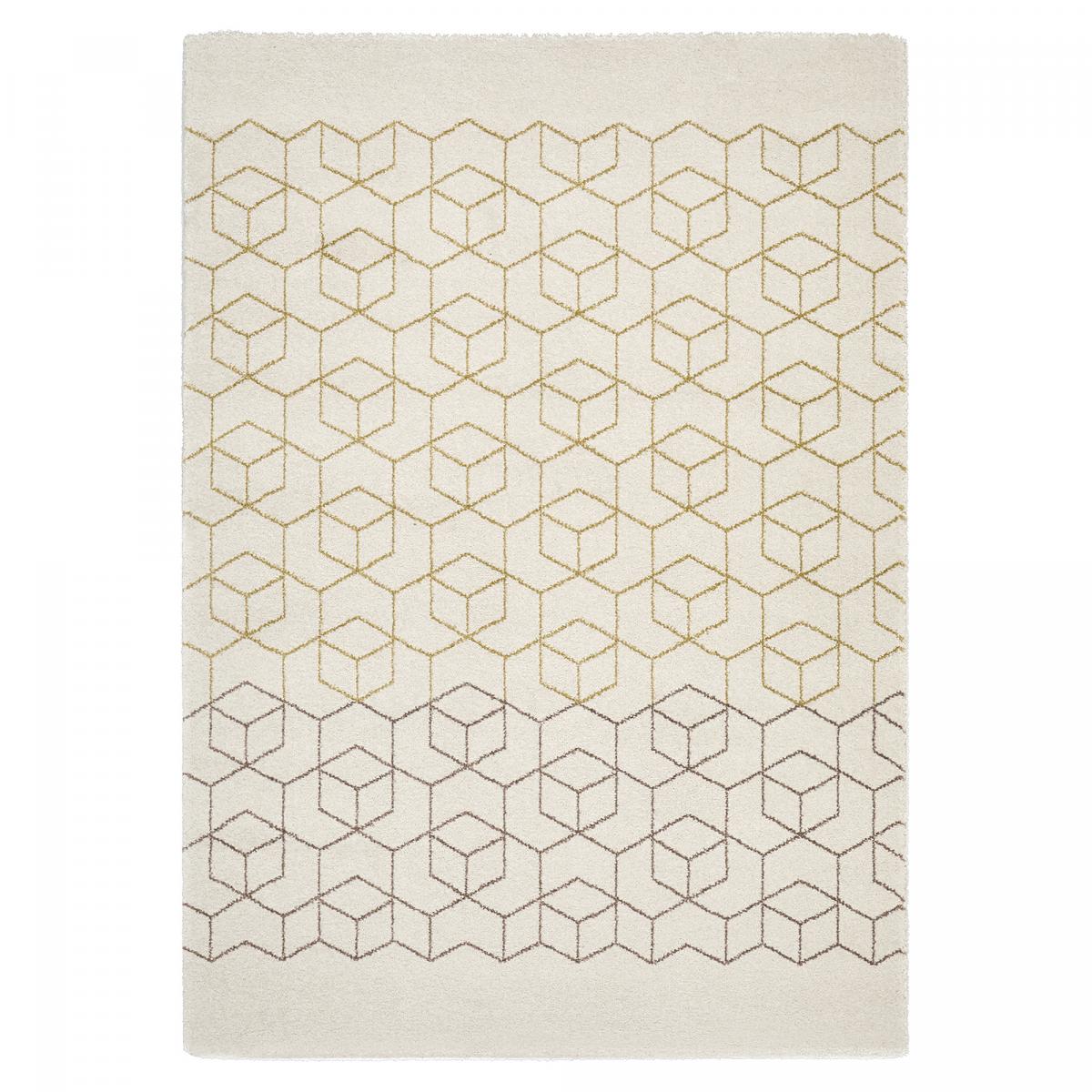 Tapis salon et chambre tissé motif géométrique BELLA 3