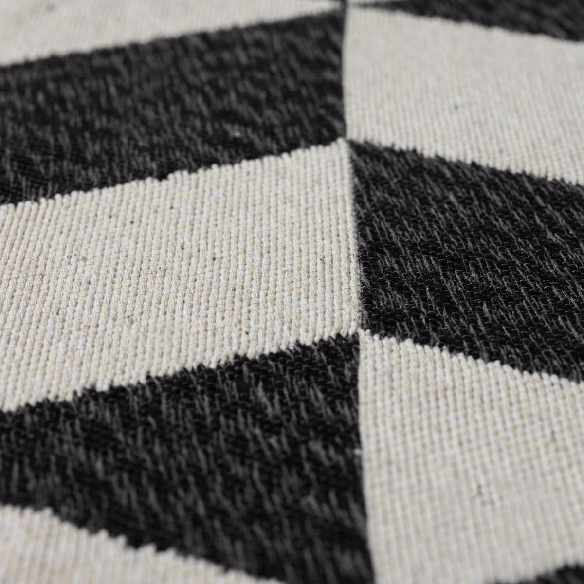 Tapis kilim reversible en coton motif géométrique BI — vue 4