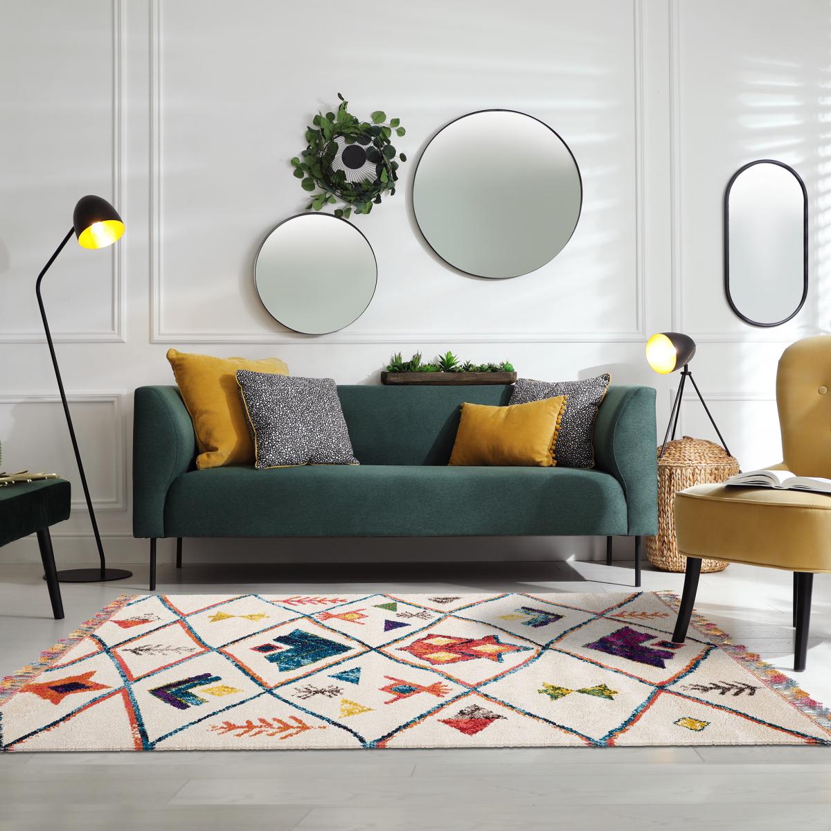 Tapis berbère tissé motifs tribaux LYN5 OURIKA C — vue 5