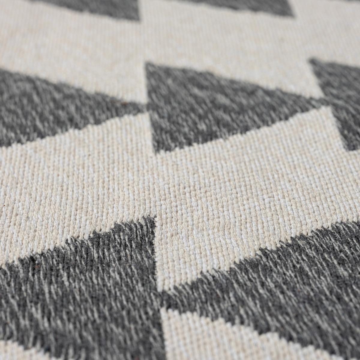 Tapis kilim reversible en coton motif scandinave BE — vue 5