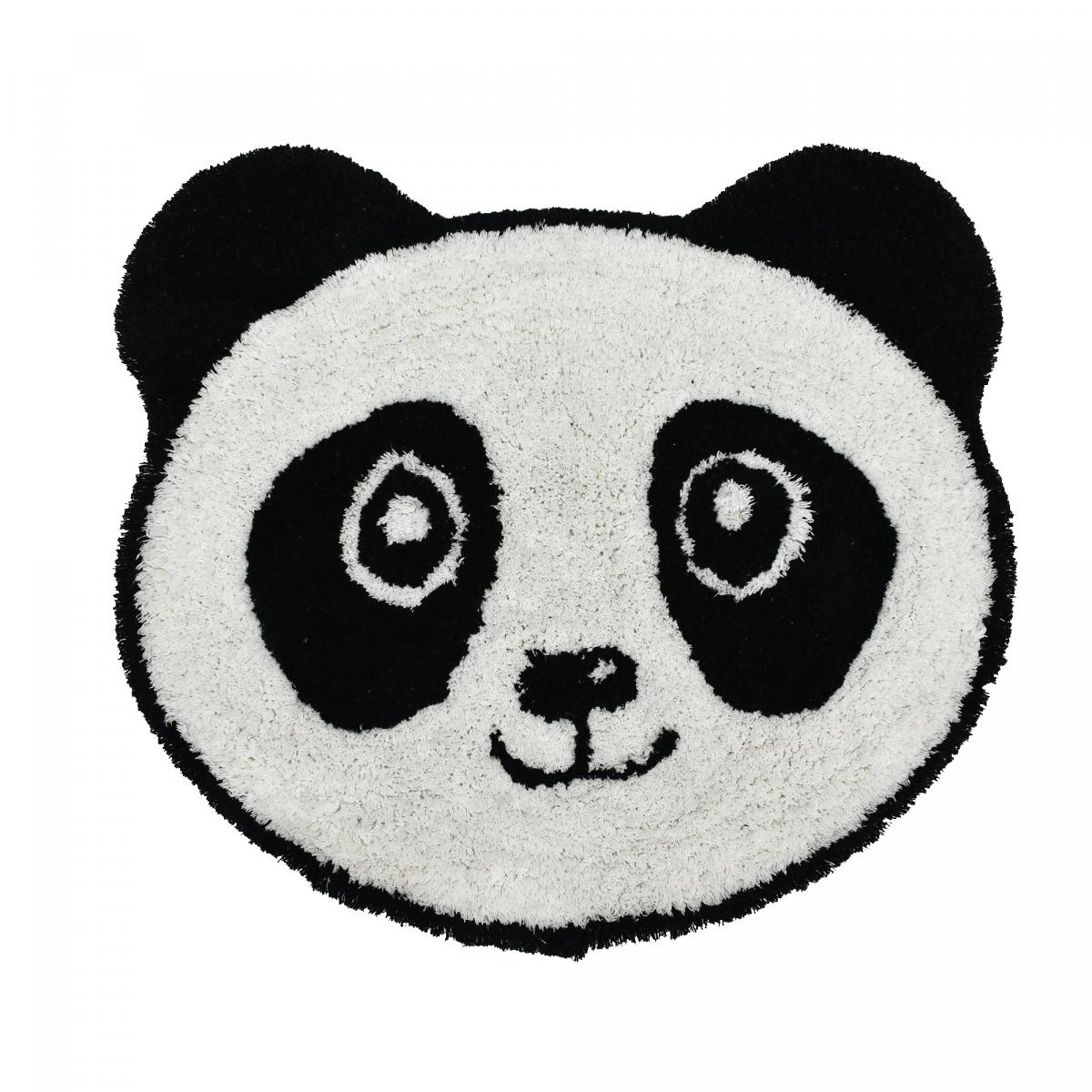Tapis enfant Lavable 30° en coton motif animaux PANDA