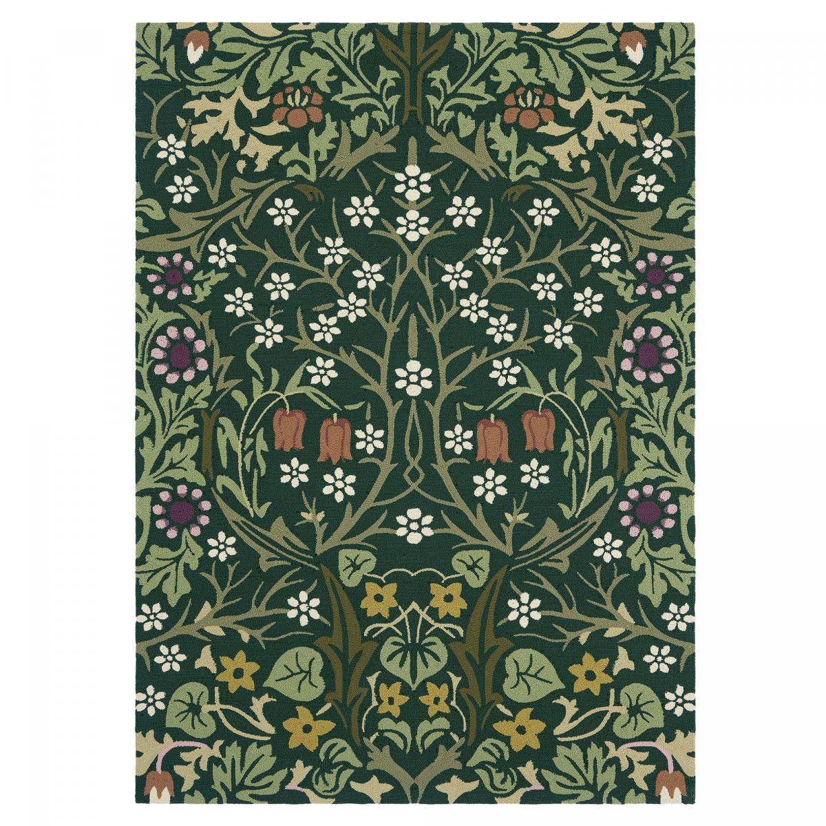 Tapis extérieur tissé kilim rectangle BLAKORN