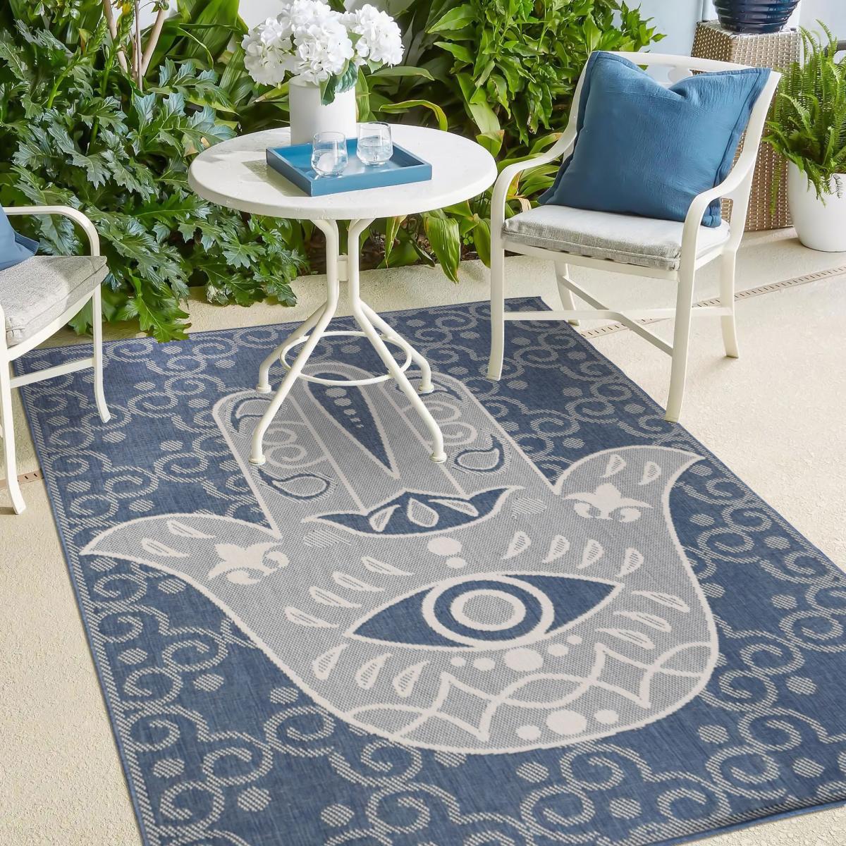 Tapis extérieur, kilim reversible LYN2 L REVERSIBLE — vue 3