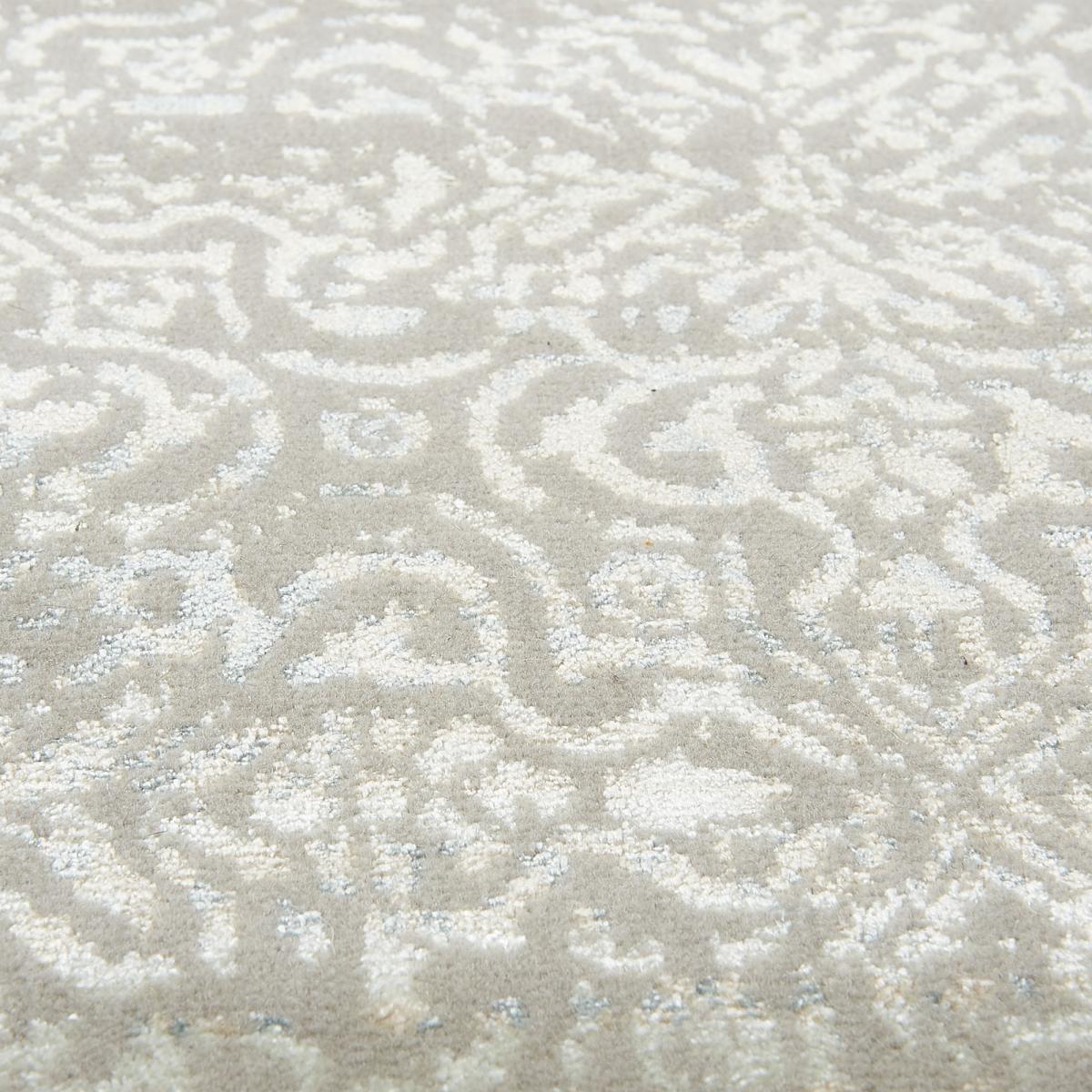 Tapis salon et chambre fait main en laine motif uni BREZE — vue 5