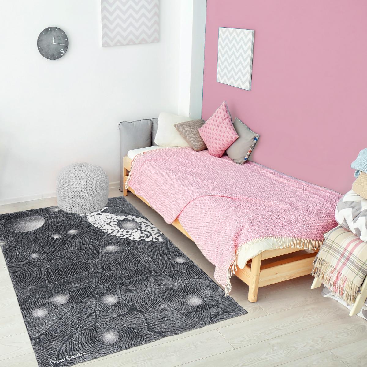 Tapis salon et chambre tissé en acrylique motif simple BREZIK — vue 3