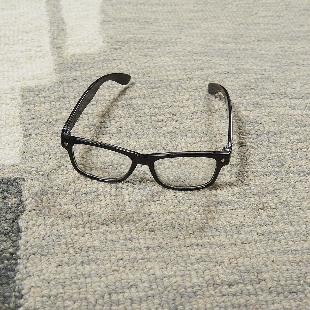 Tapis salon et chambre fait main en laine motif géométrique BUILDING — vue 4