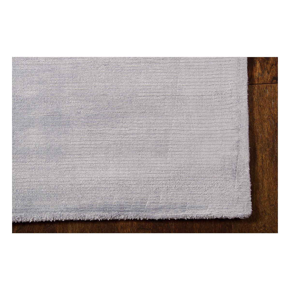 Tapis salon et chambre fait main en viscose motif uni LUNAR 2 — vue 6