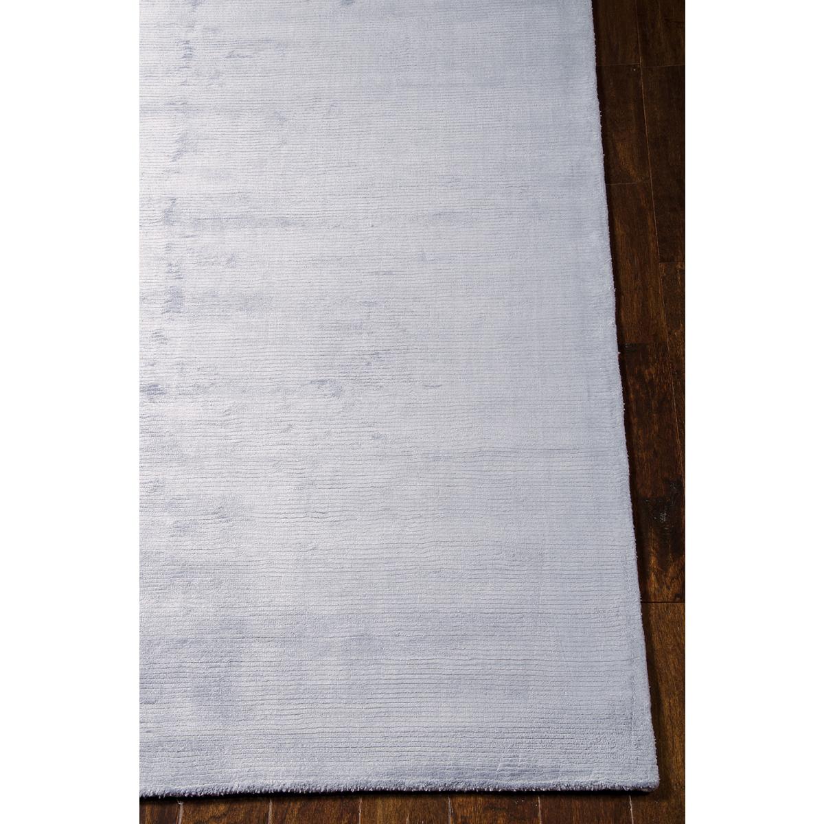 Tapis salon et chambre fait main en viscose motif uni LUNAR 2 — vue 5