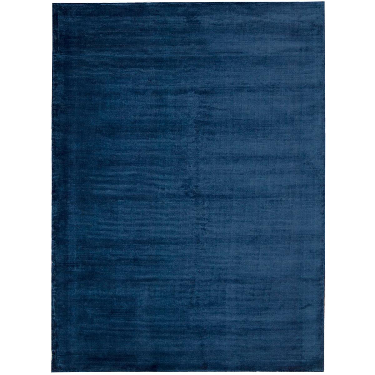 Tapis salon et chambre fait main en viscose motif uni LUNAR