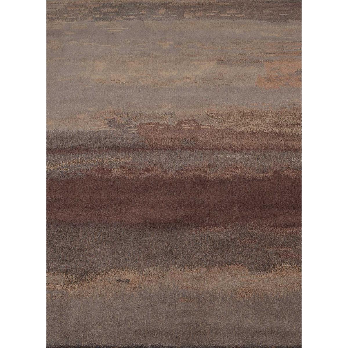 Tapis salon et chambre fait main en laine motif faux uni LUSTER — vue 5