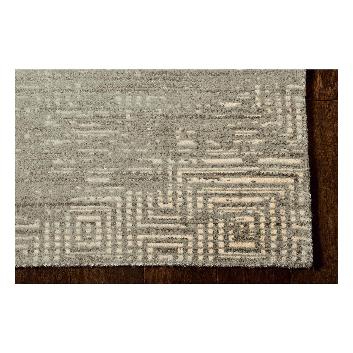 Tapis salon et chambre tissé en viscose motif géométrique MAYA 01 — vue 4