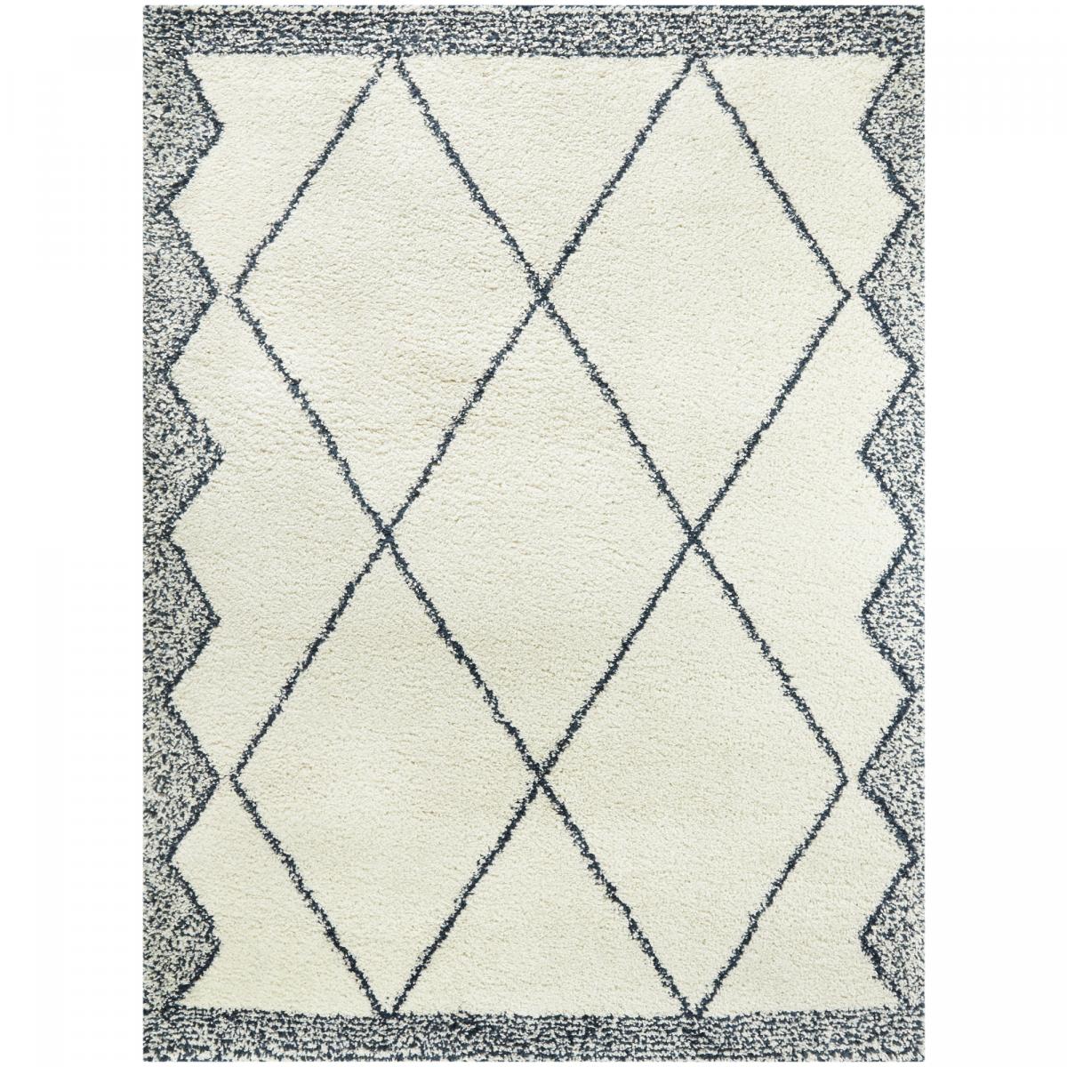 Tapis salon et chambre tissé motif berbère CALYPSO 1