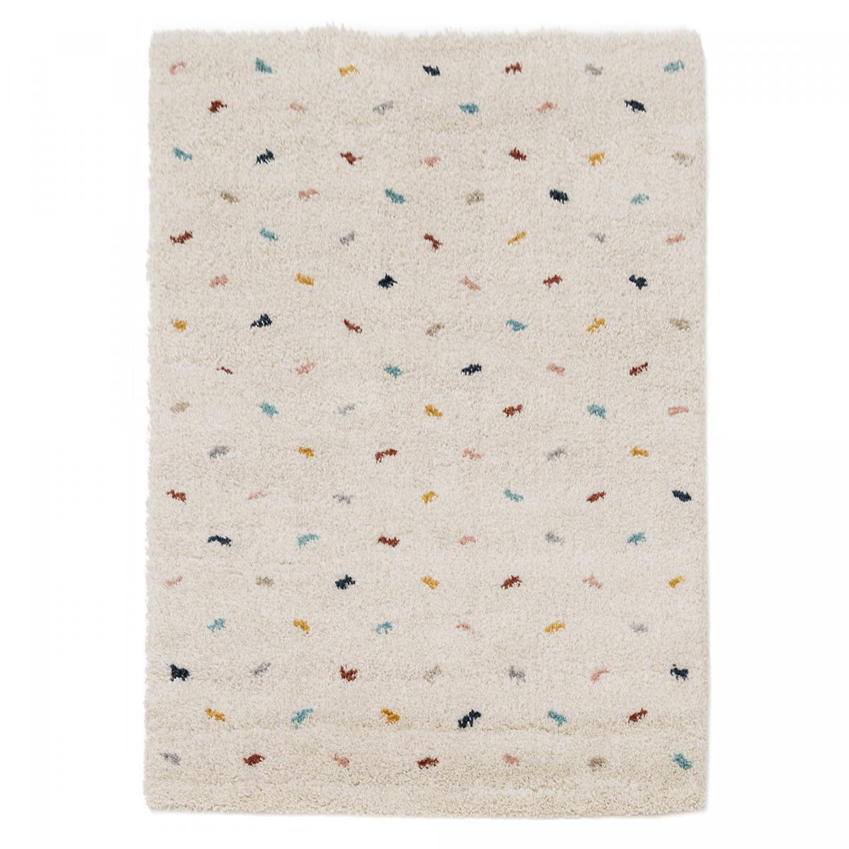Tapis shaggy tissé motif simple CALYPSO 4