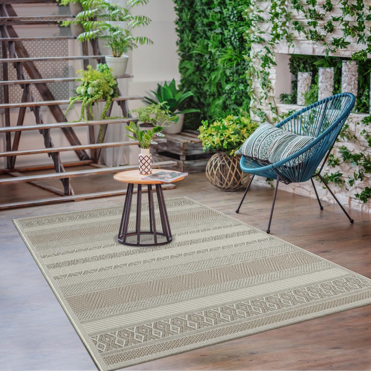 Tapis exterieur CANCUN EX en polypropylène doux et soyeux — vue 3
