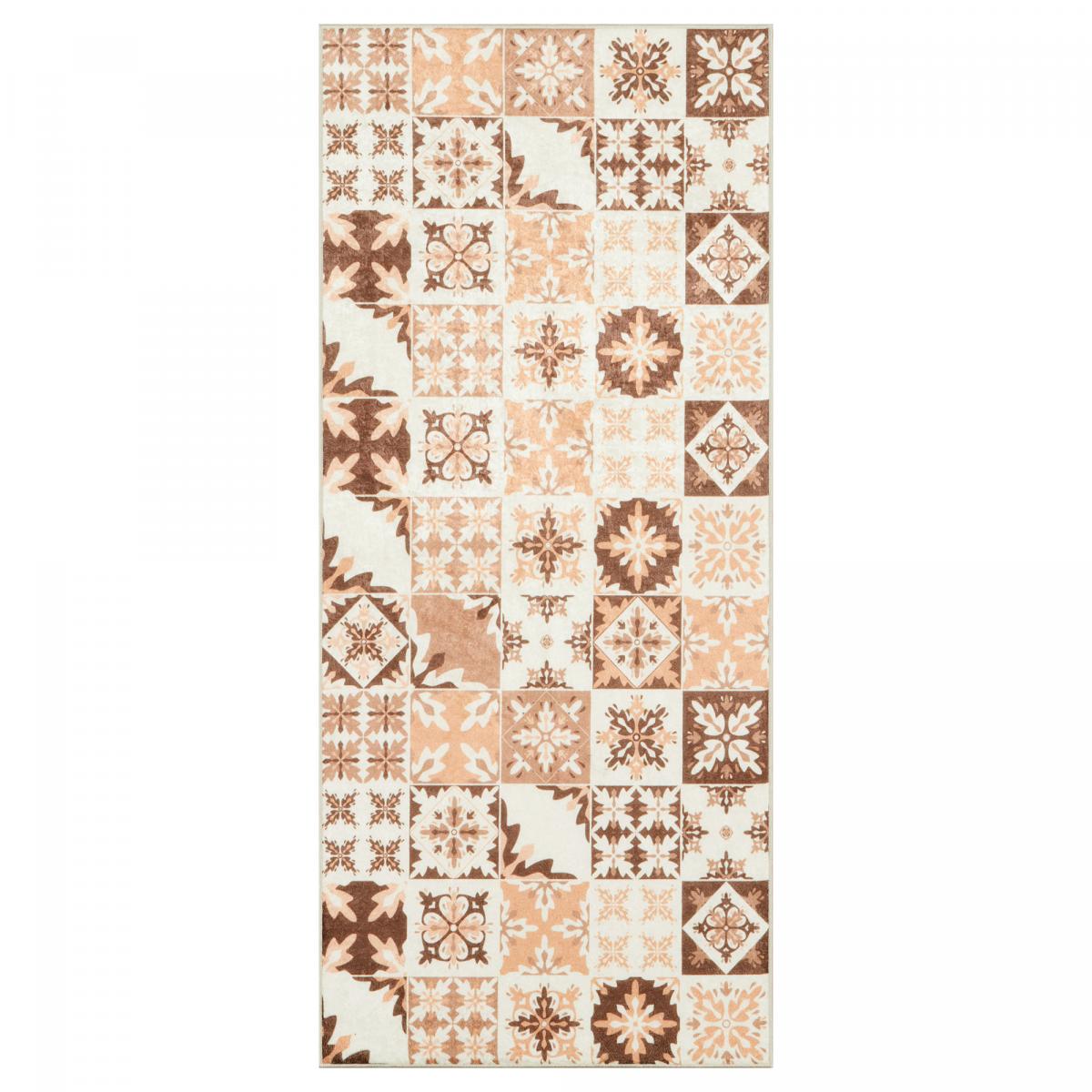 Tapis de cuisine motif carreaux de ciment CAROMENT C