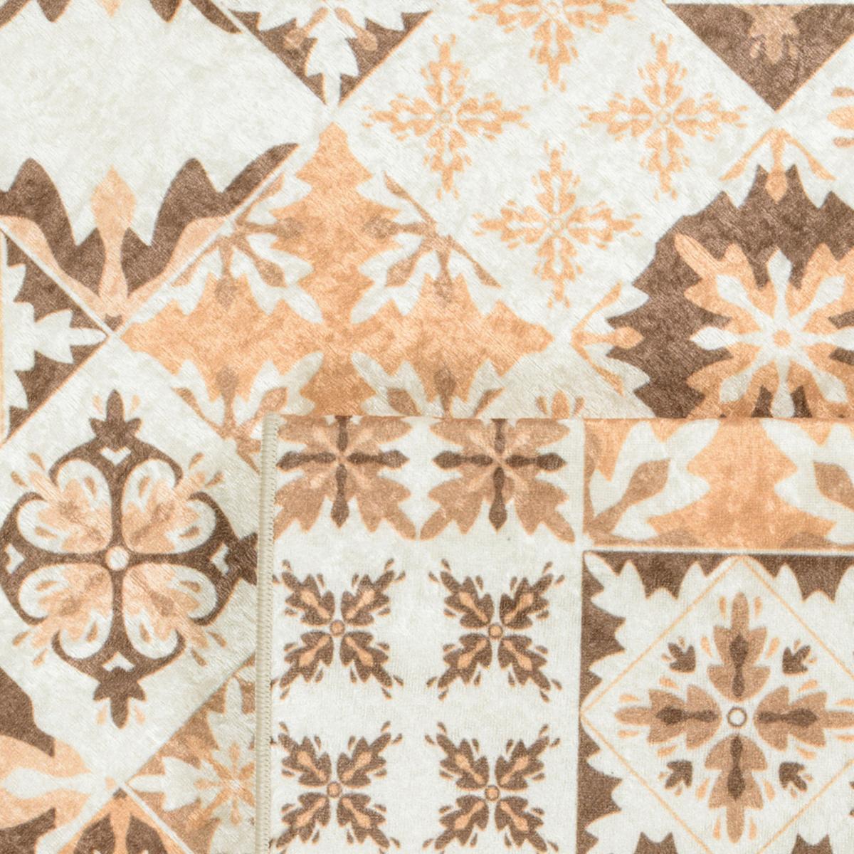 Tapis de cuisine motif carreaux de ciment CAROMENT C — vue 4
