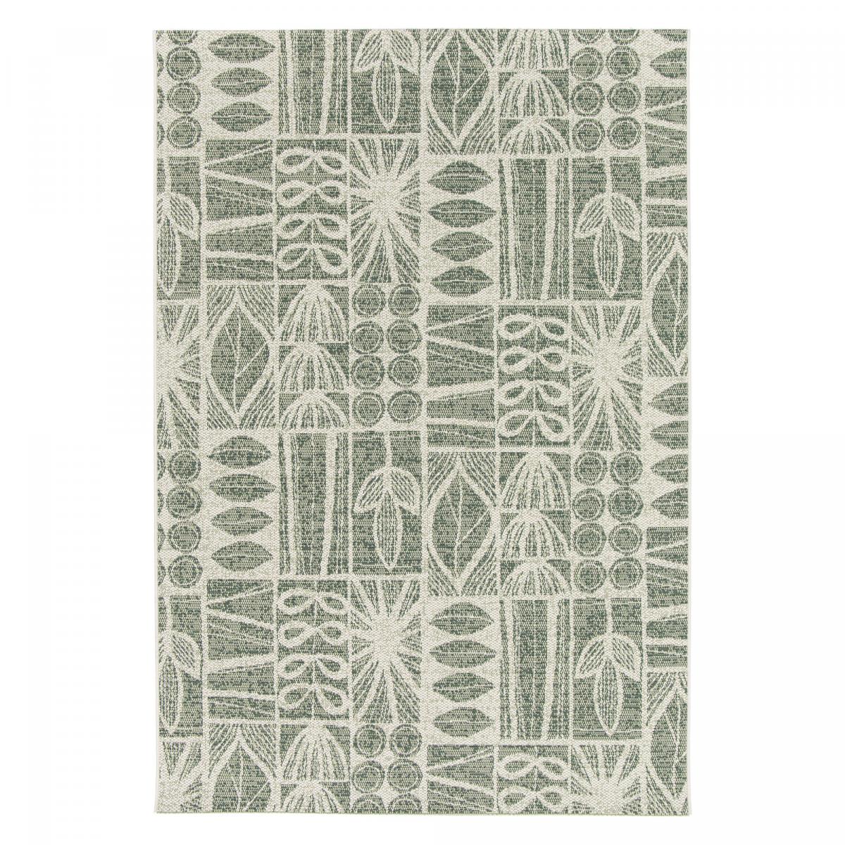 Tapis extérieur tissé kilim rectangle CASADA 1