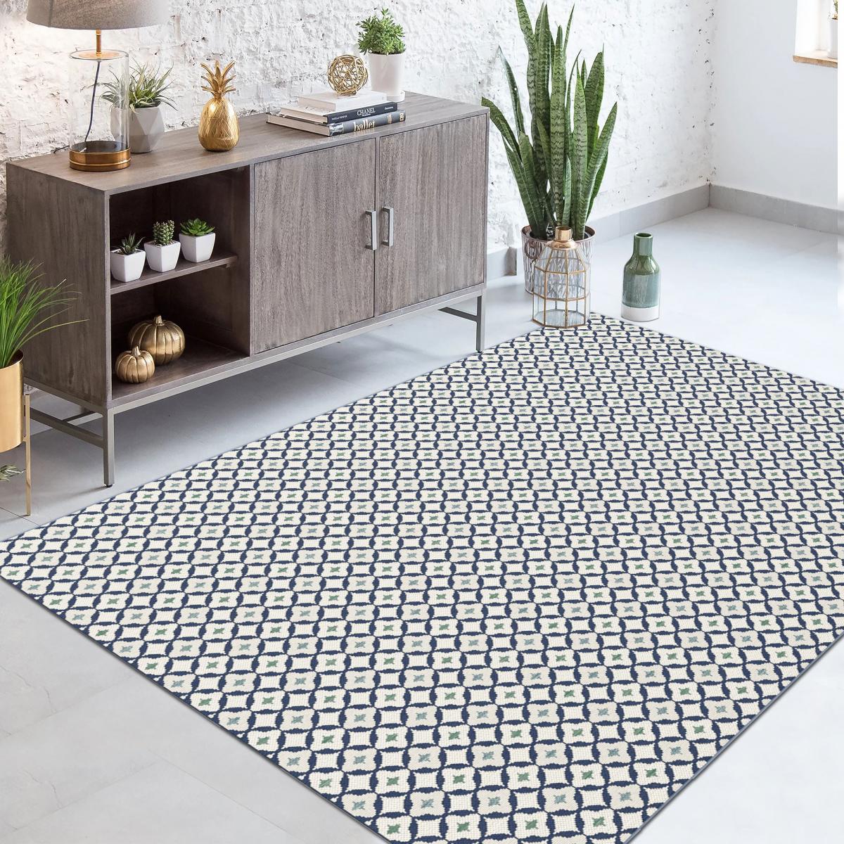 Tapis extérieur tissé kilim rectangle CASADA 12 — vue 3